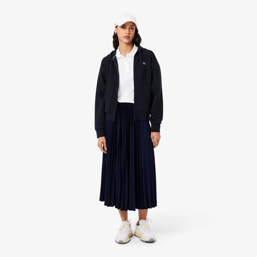 Áo Polo Lacoste Nữ Dáng Suông Chất Liệu Piqué Mềm Mại