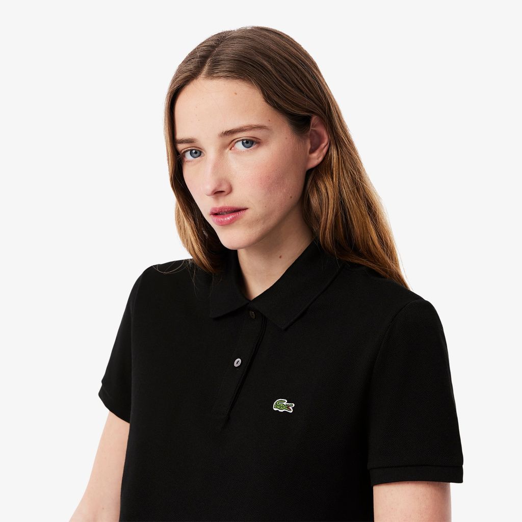 Áo Polo Lacoste Nữ Dáng Suông Chất Liệu Piqué Mềm Mại