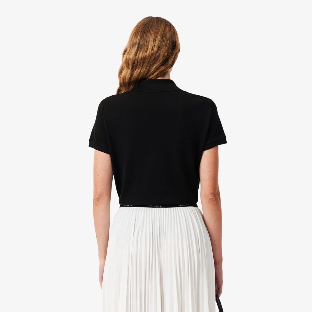 Áo Polo Lacoste Nữ Dáng Suông Chất Liệu Piqué Mềm Mại