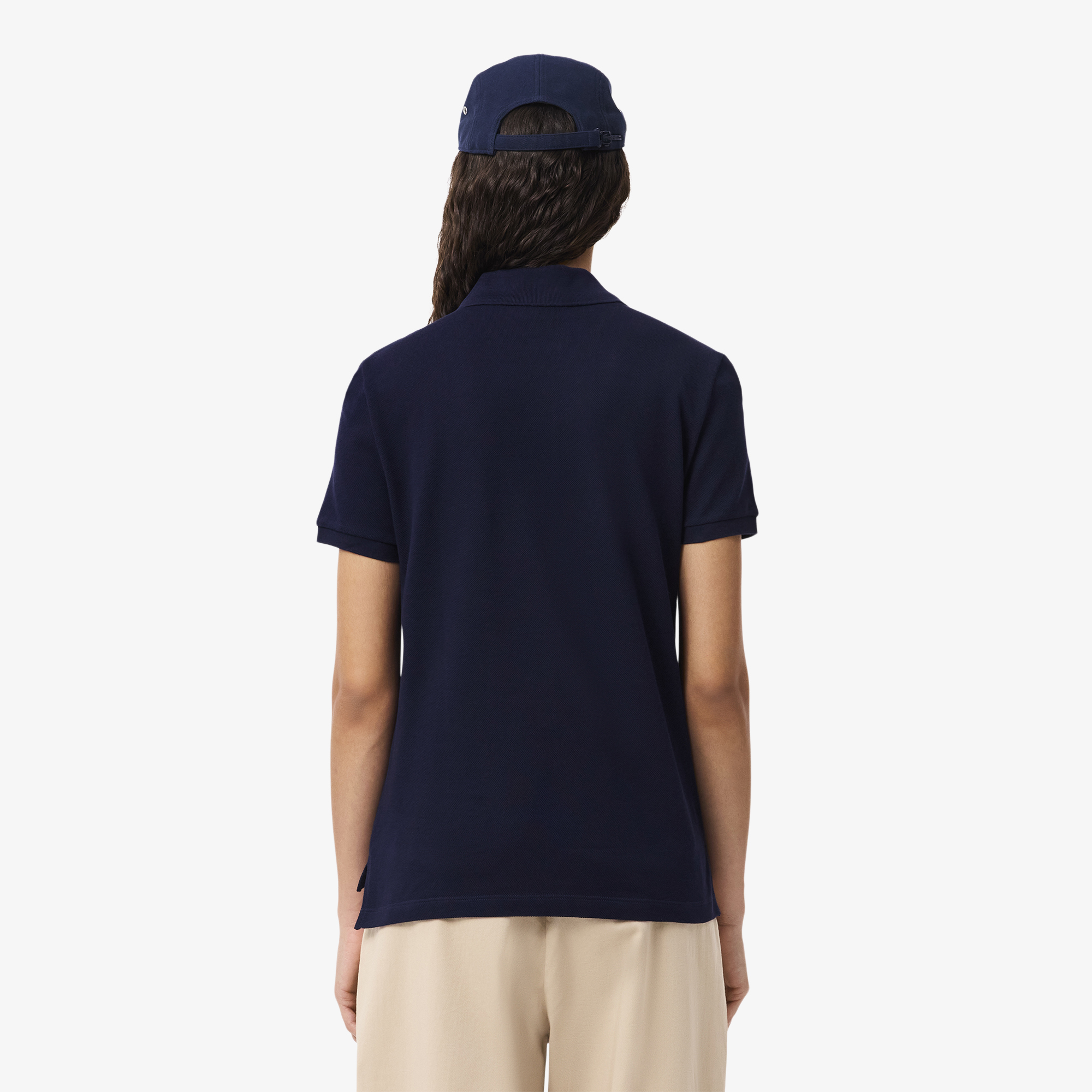 Áo Polo Lacoste Nữ Dáng Suông Chất Liệu Piqué Mềm Mại