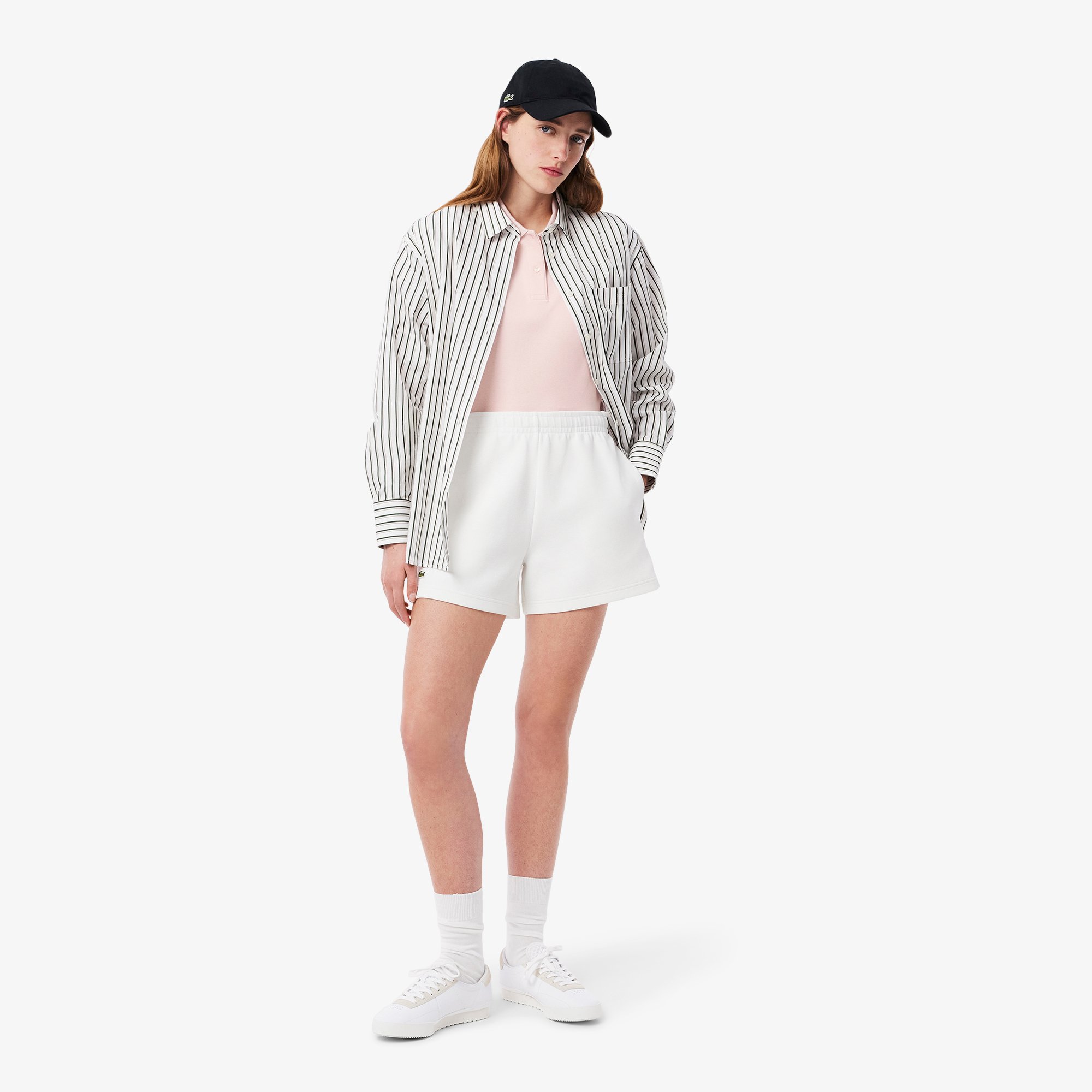 Áo Polo Lacoste Nữ Dáng Suông Chất Liệu Piqué Mềm Mại