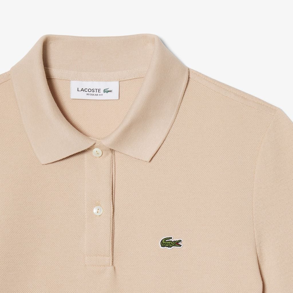 Áo Polo Lacoste Nữ Dáng Suông Chất Liệu Piqué Mềm Mại