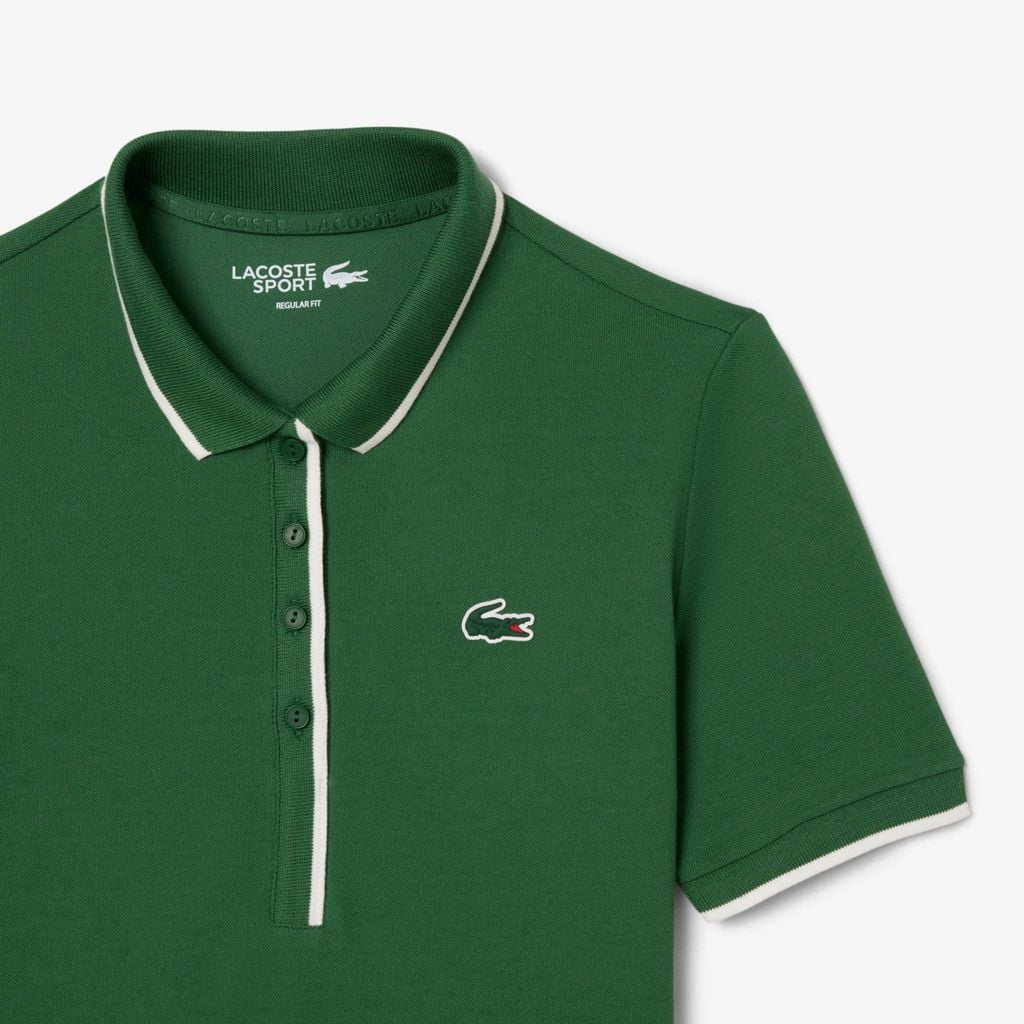 Áo Polo Tennis Lacoste Nữ Dáng Suông Điều Hòa Nhiệt Độ