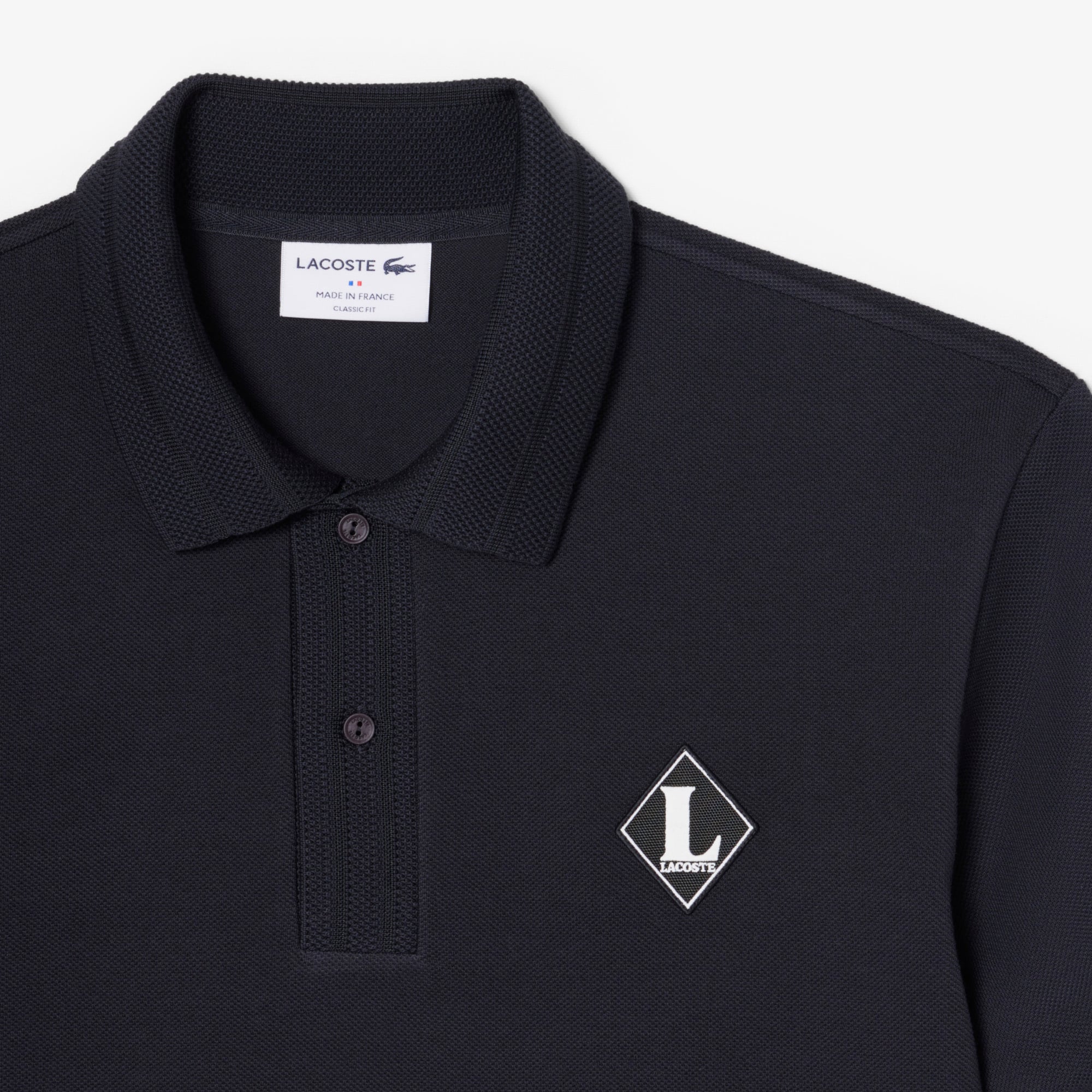 Áo Polo Lacoste Nam Dáng Cổ Điển Sản Xuất Tại Pháp Có Phù Hiệu