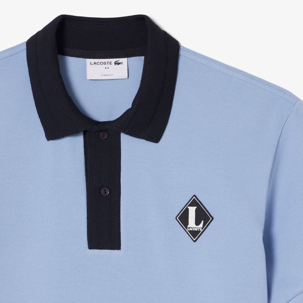 Áo Polo Lacoste Nam Dáng Cổ Điển Sản Xuất Tại Pháp Có Phù Hiệu