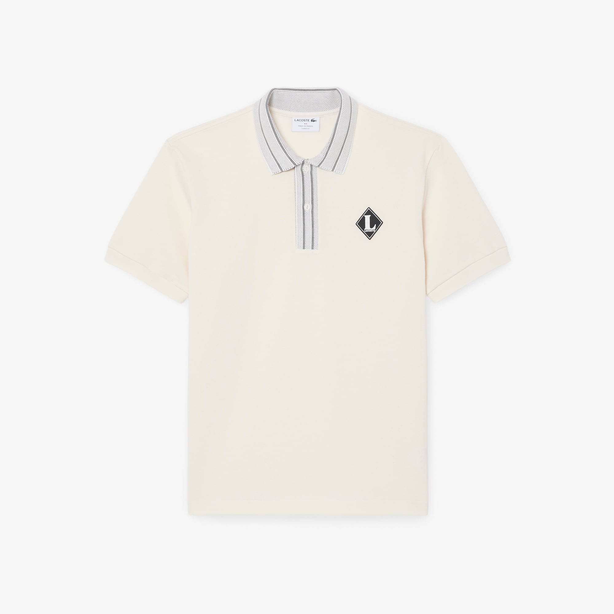 Áo Polo Lacoste Nam Dáng Cổ Điển Sản Xuất Tại Pháp Có Phù Hiệu