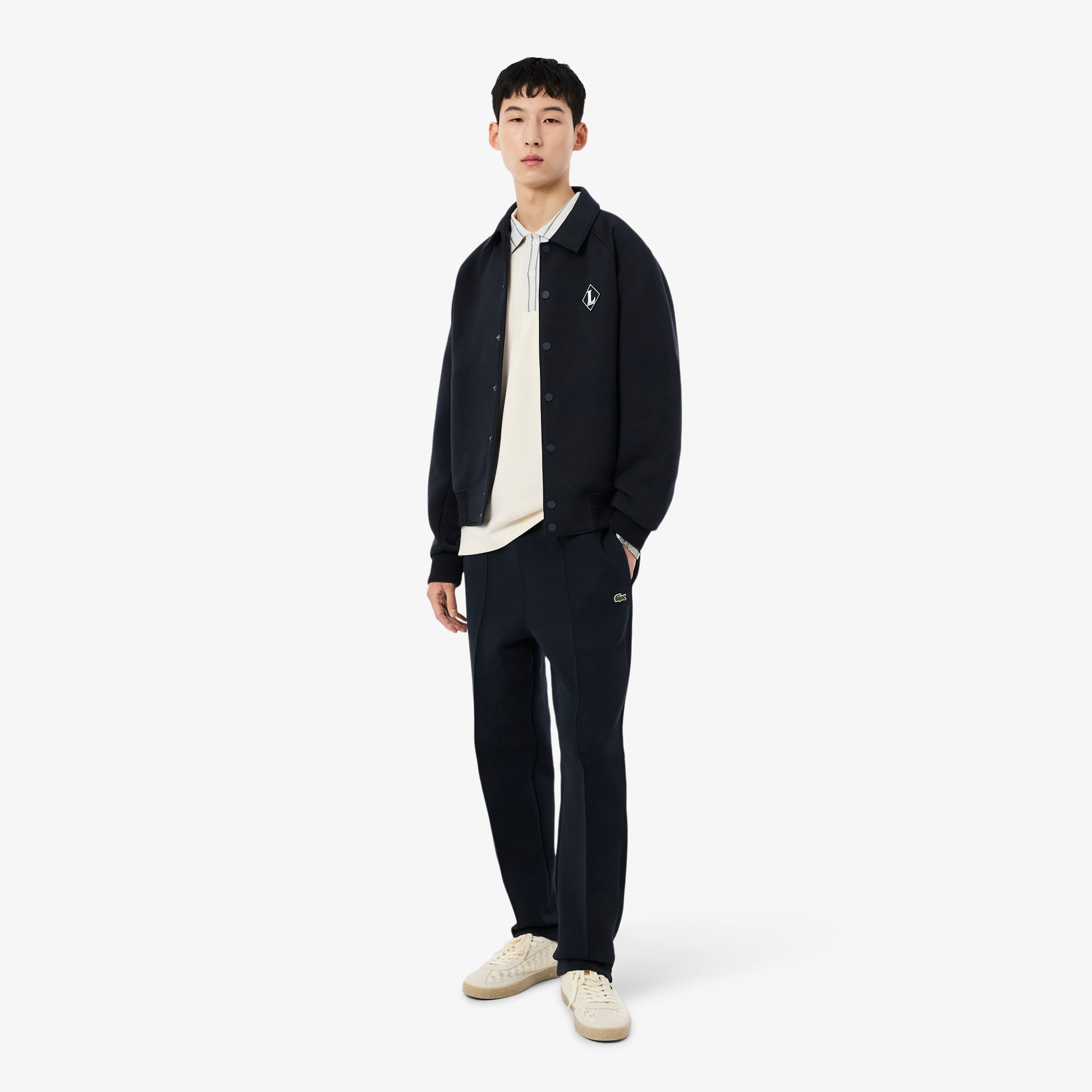 Áo Polo Lacoste Nam Dáng Cổ Điển Sản Xuất Tại Pháp Có Phù Hiệu