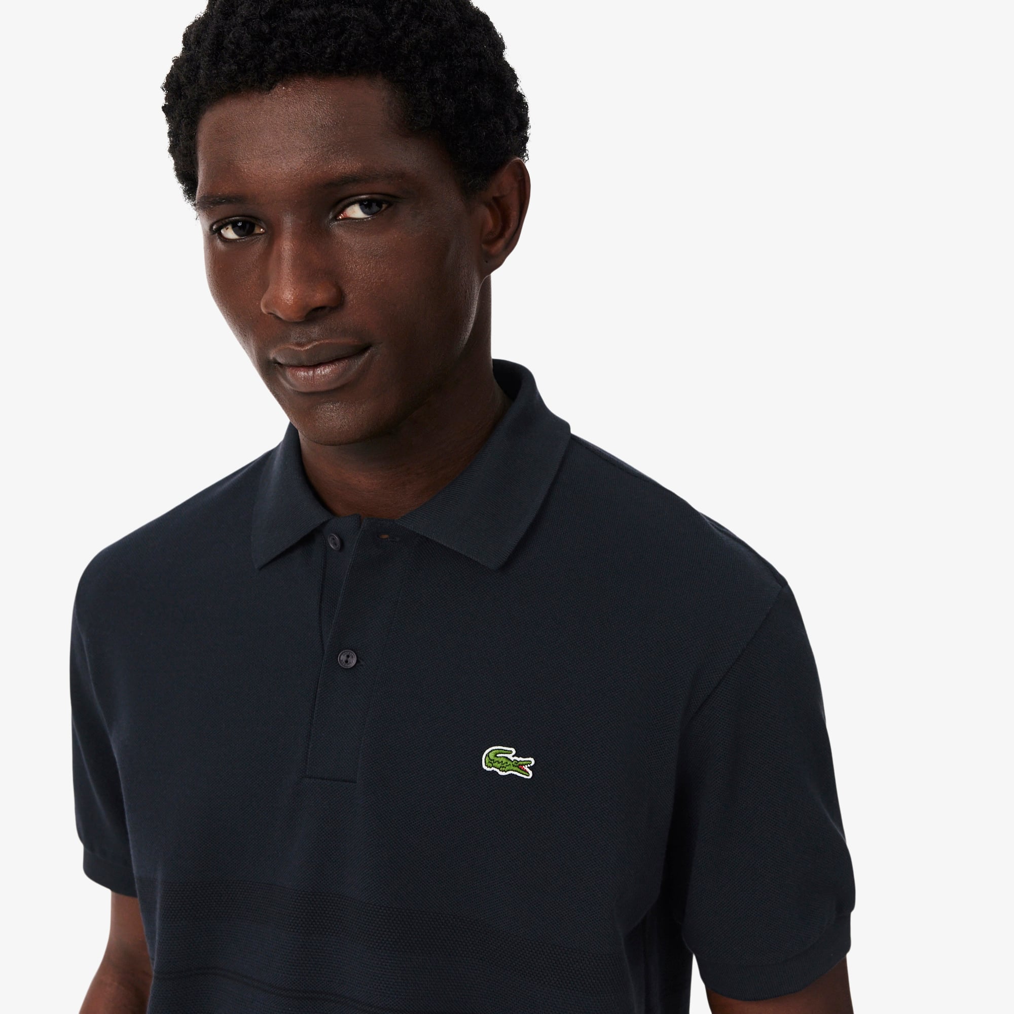 Áo Polo Lacoste Nam Dáng Cổ Điển Kẻ Sọc Sản Xuất Tại Pháp