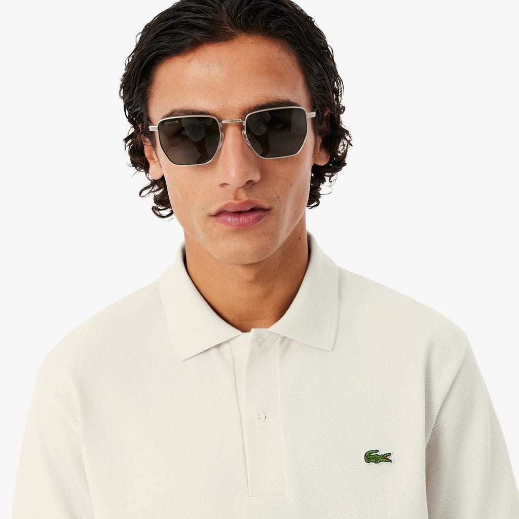 Áo Polo Lacoste Nam Dáng Cổ Điển Kẻ Sọc Sản Xuất Tại Pháp
