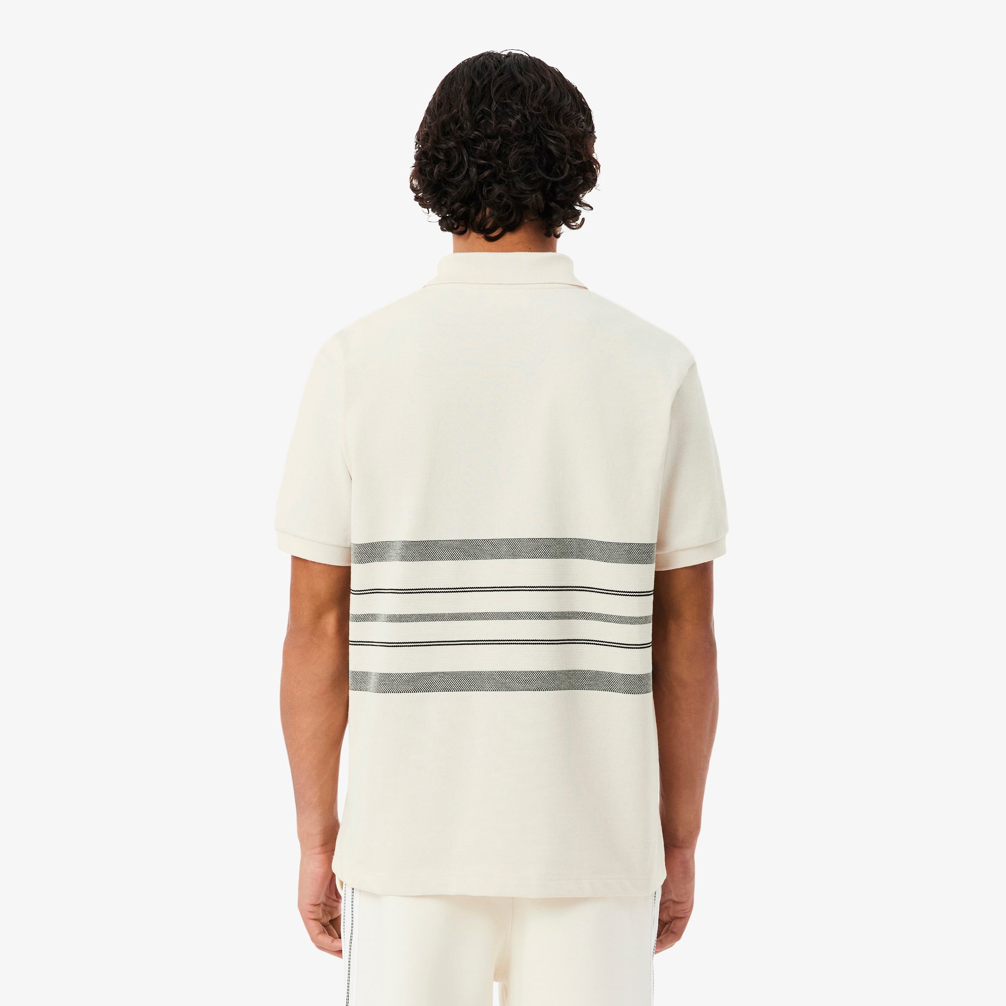 Áo Polo Lacoste Nam Dáng Cổ Điển Kẻ Sọc Sản Xuất Tại Pháp