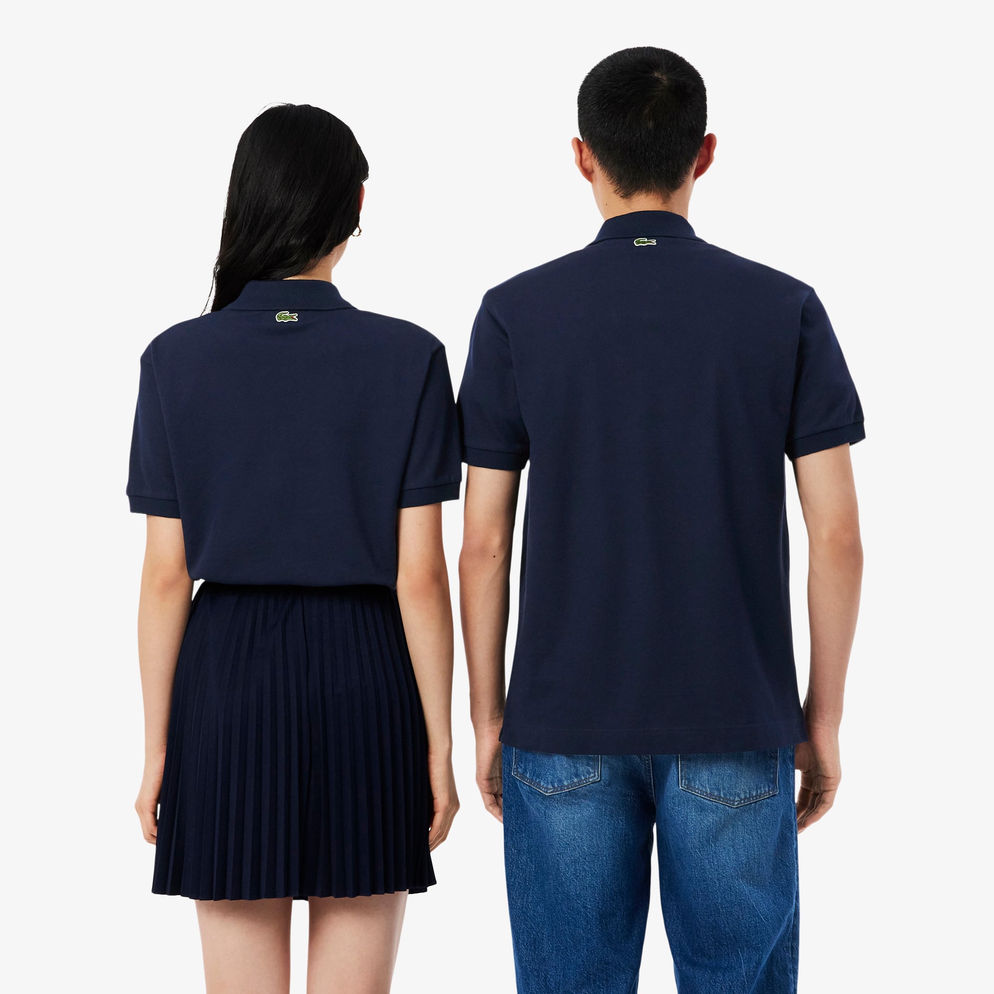 Áo Polo Lacoste Unisex Dáng Cổ Điển Logo Dập Nổi