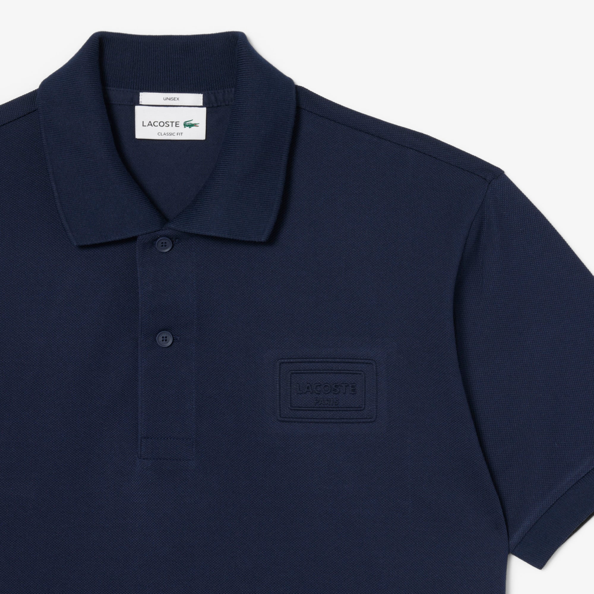 Áo Polo Lacoste Unisex Dáng Cổ Điển Logo Dập Nổi