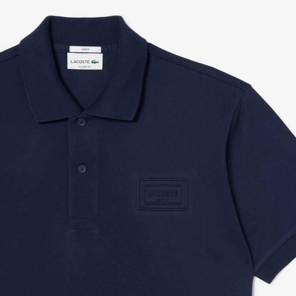 Áo Polo Lacoste Unisex Dáng Cổ Điển Logo Dập Nổi