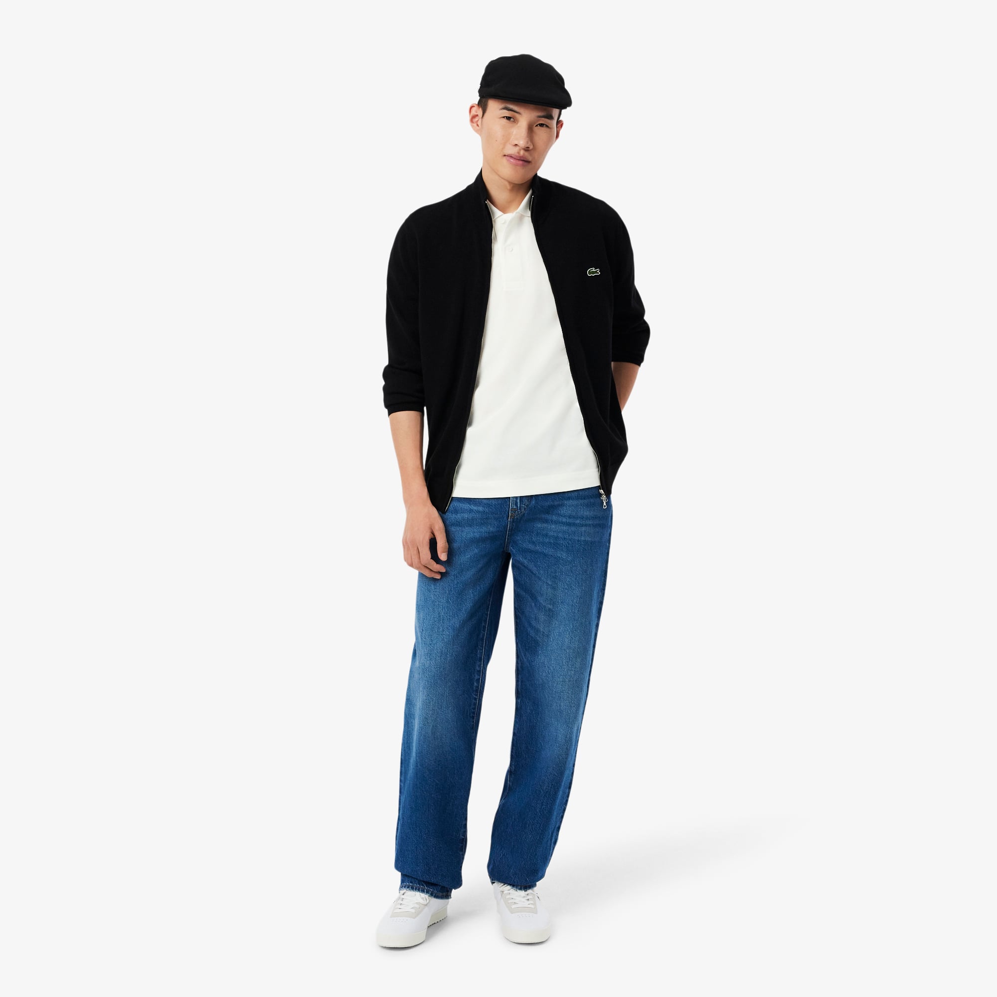 Áo Polo Lacoste Unisex Dáng Cổ Điển Logo Dập Nổi