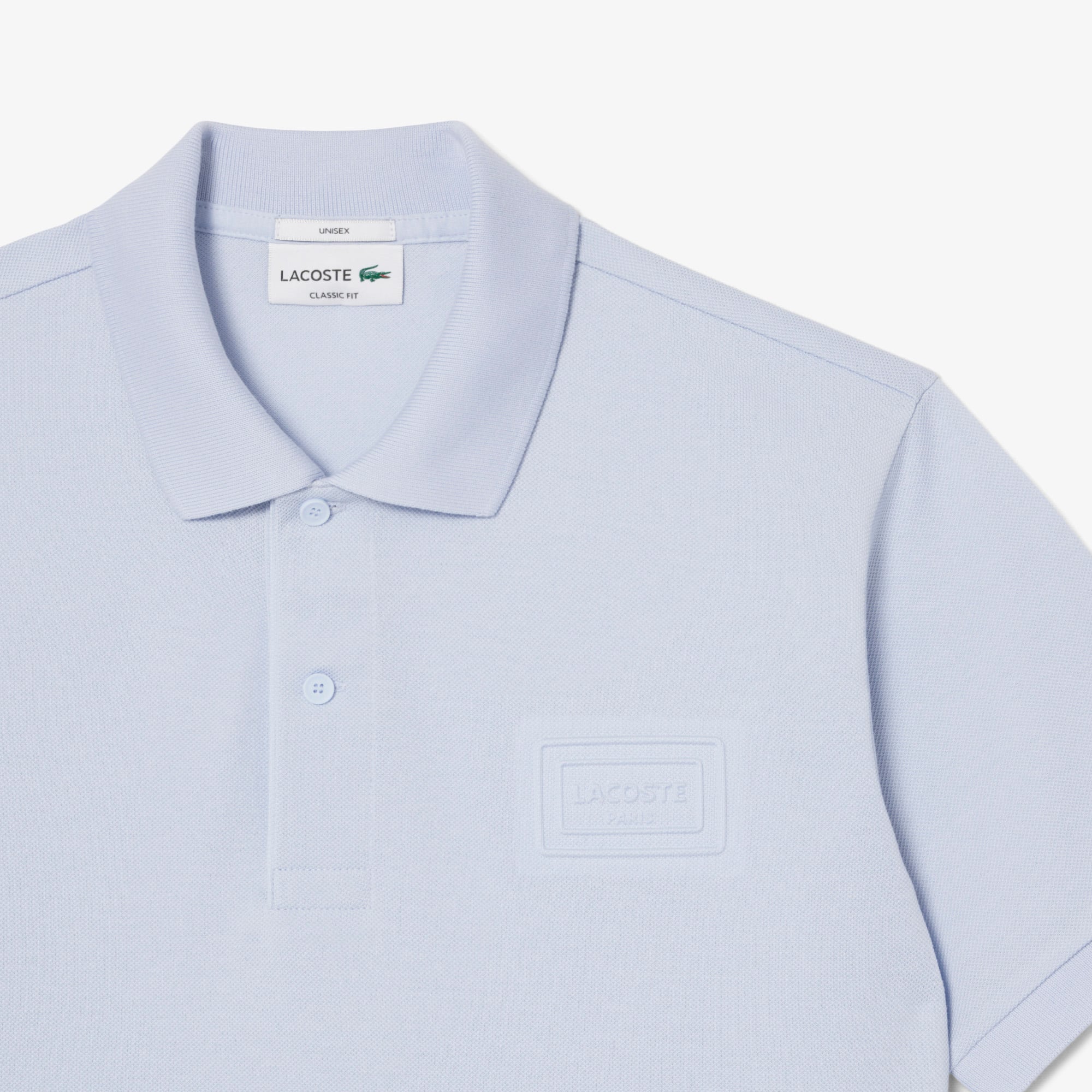 Áo Polo Lacoste Unisex Dáng Cổ Điển Logo Dập Nổi
