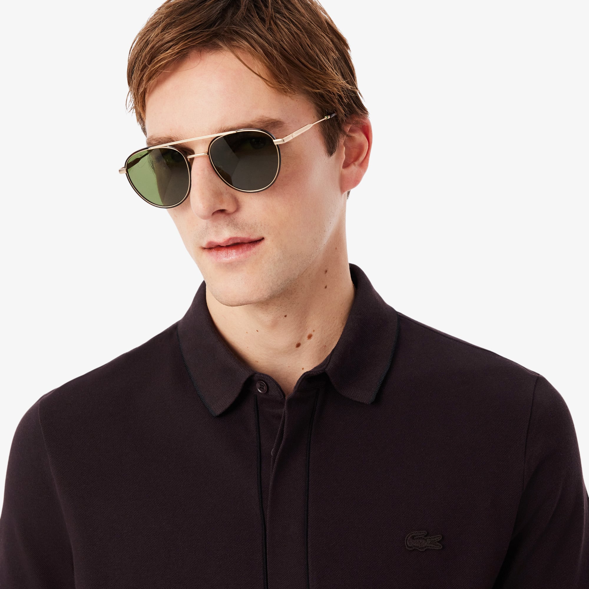 Áo Polo Lacoste Nam Paris Dáng Suông Chất Liệu Piqué