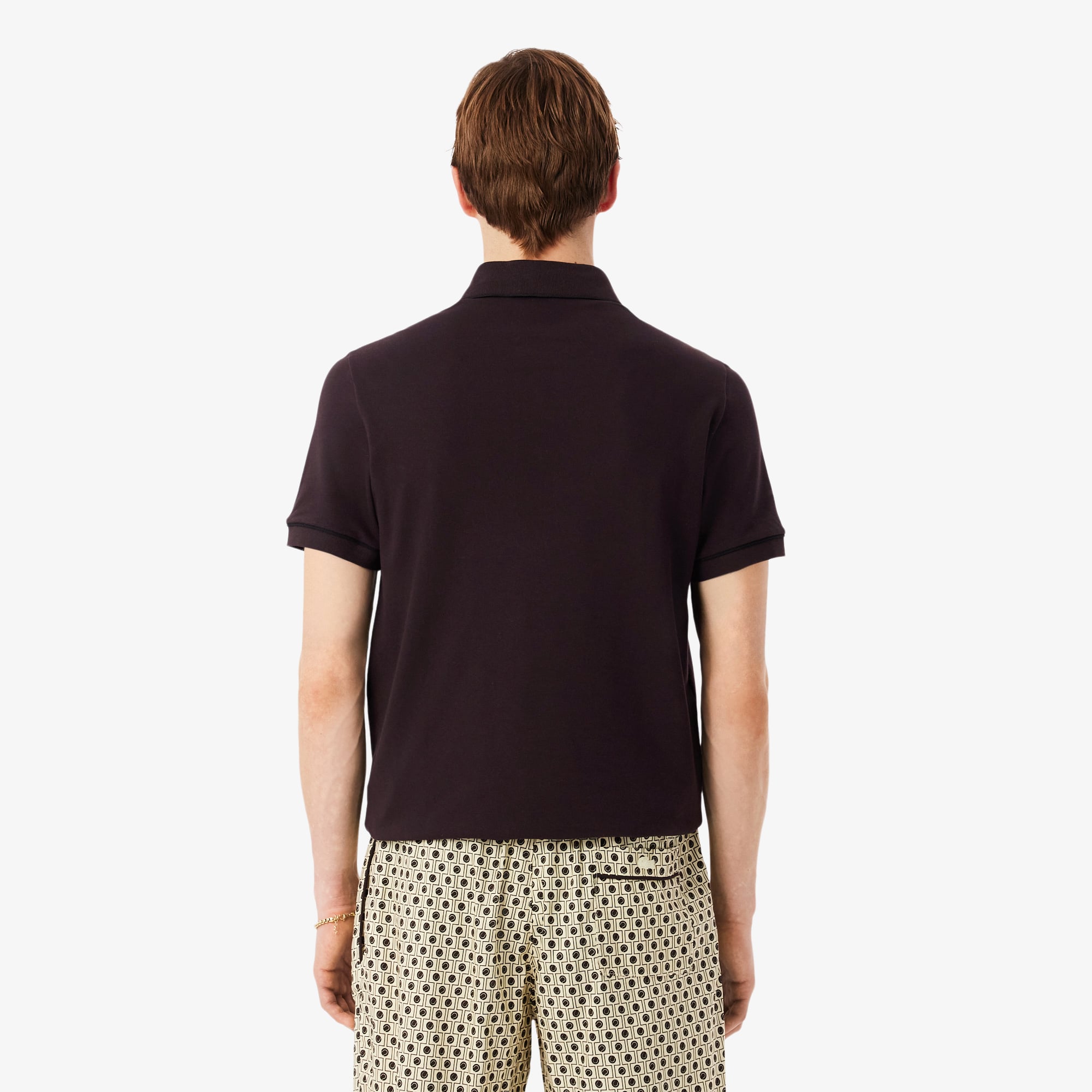 Áo Polo Lacoste Nam Paris Dáng Suông Chất Liệu Piqué