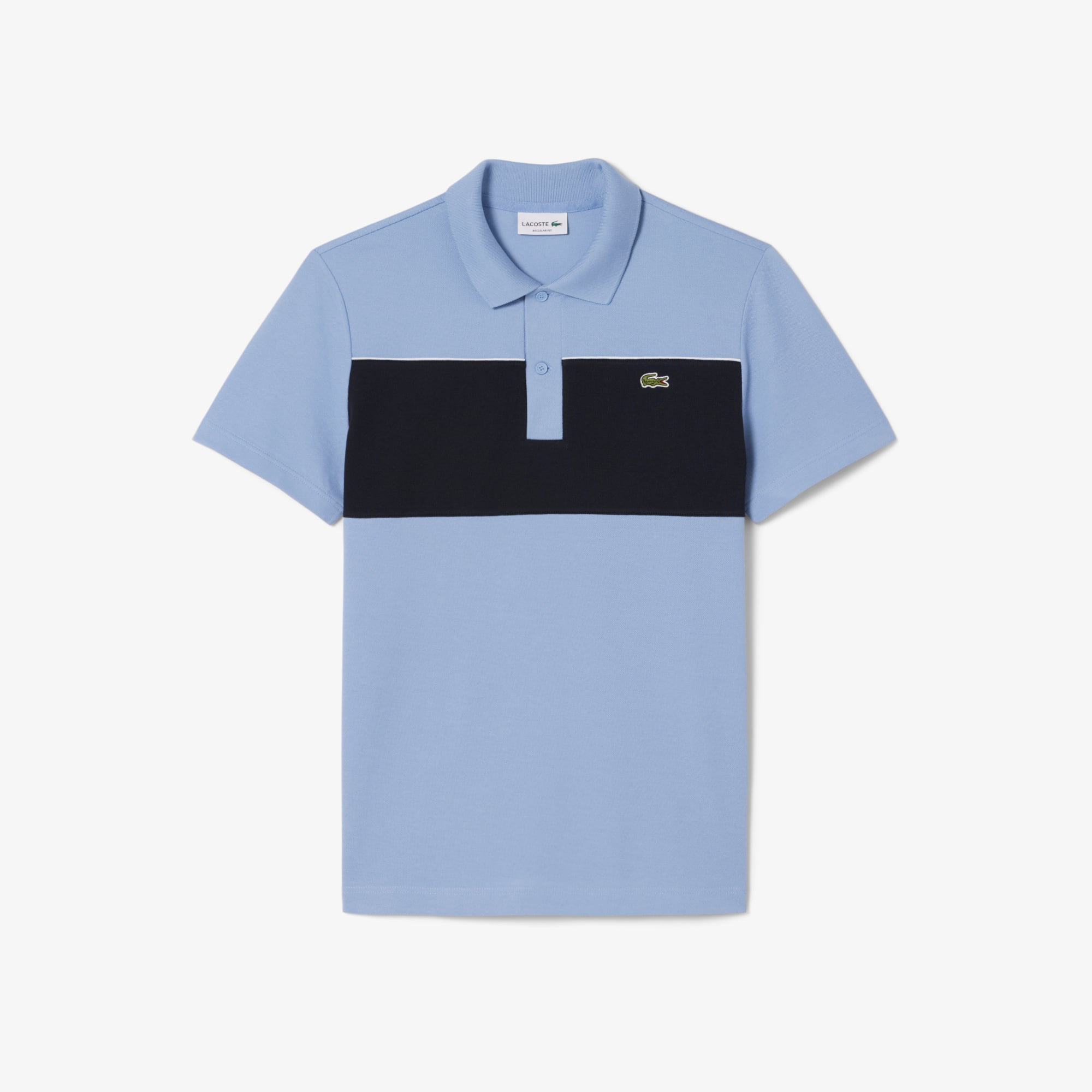 Áo Polo Lacoste Nam Dáng Suông Chất Liệu Piqué Họa Tiết Color-Block