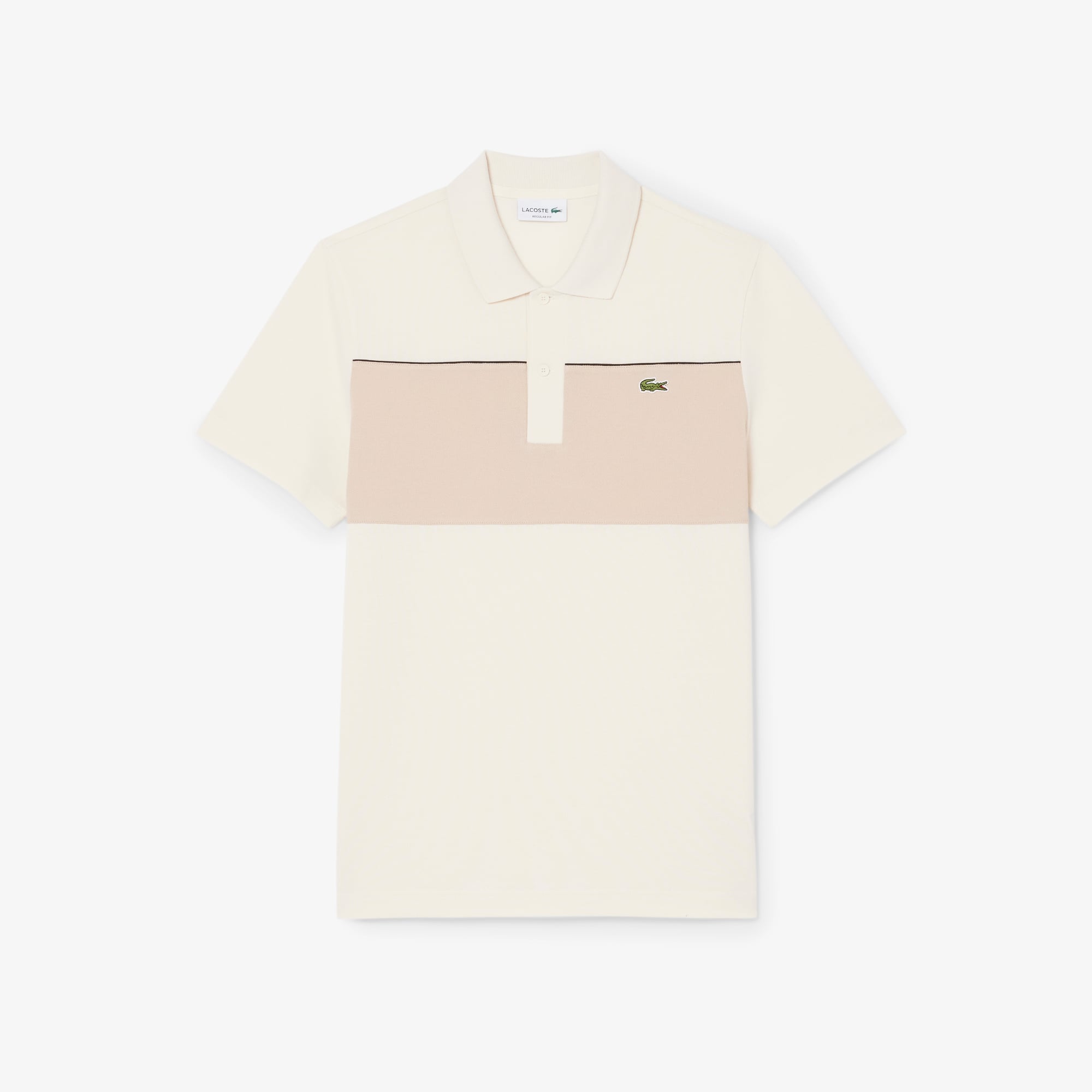 Áo Polo Lacoste Nam Dáng Suông Chất Liệu Piqué Họa Tiết Color-Block