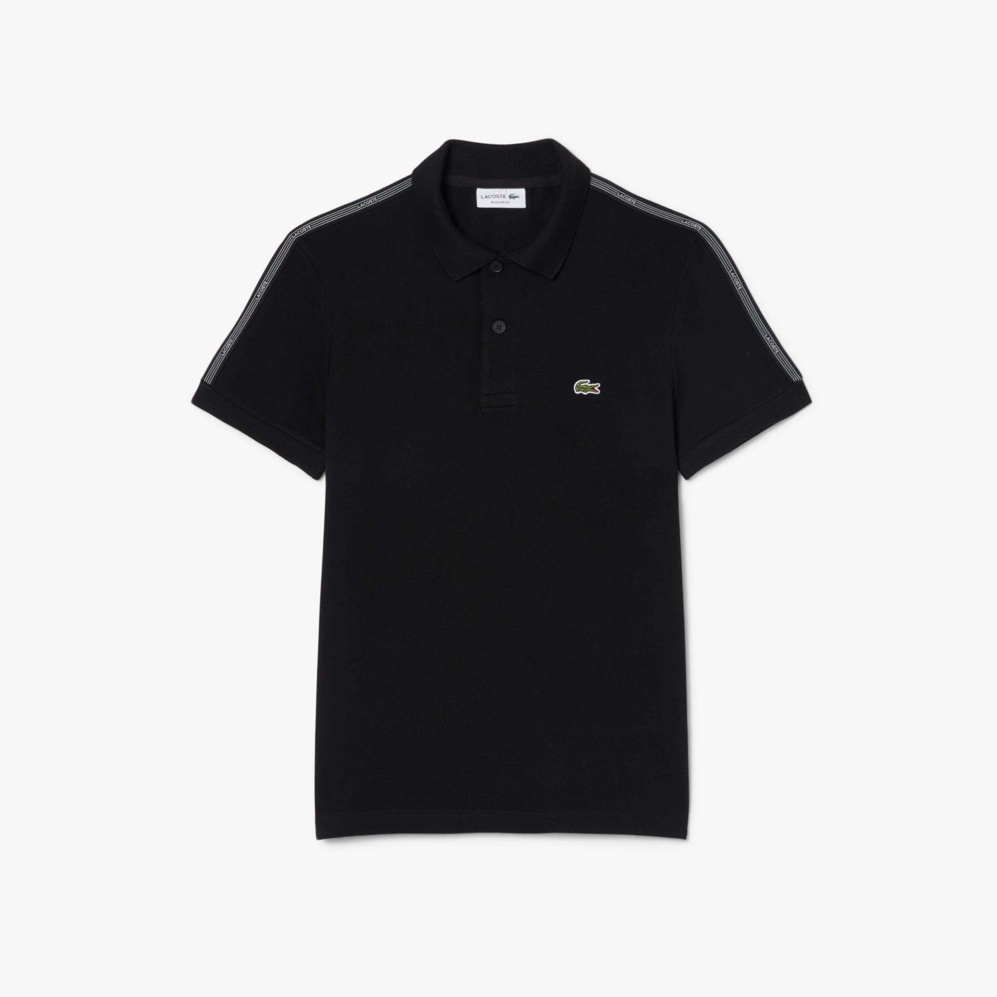 Áo Polo Lacoste Nam Dáng Suông Kẻ Sọc Có Logo