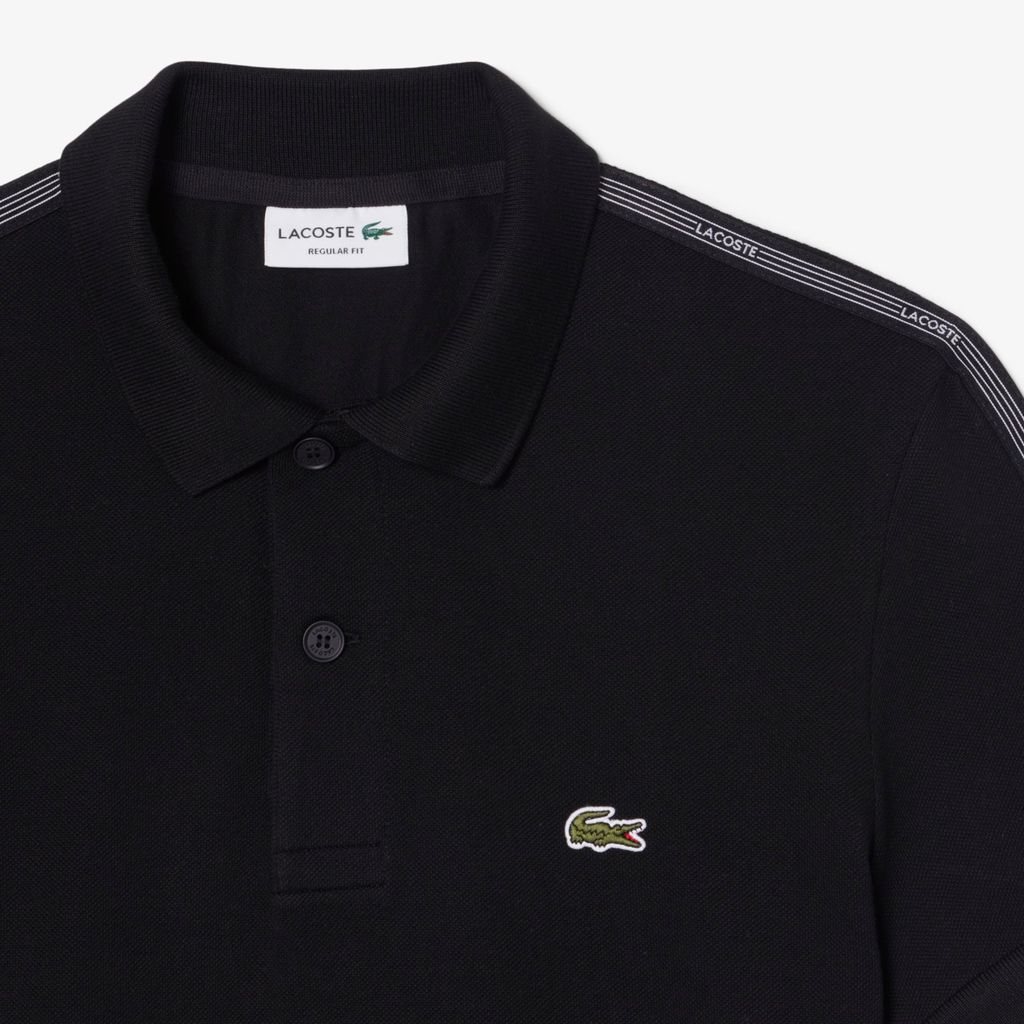 Áo Polo Lacoste Nam Dáng Suông Kẻ Sọc Có Logo
