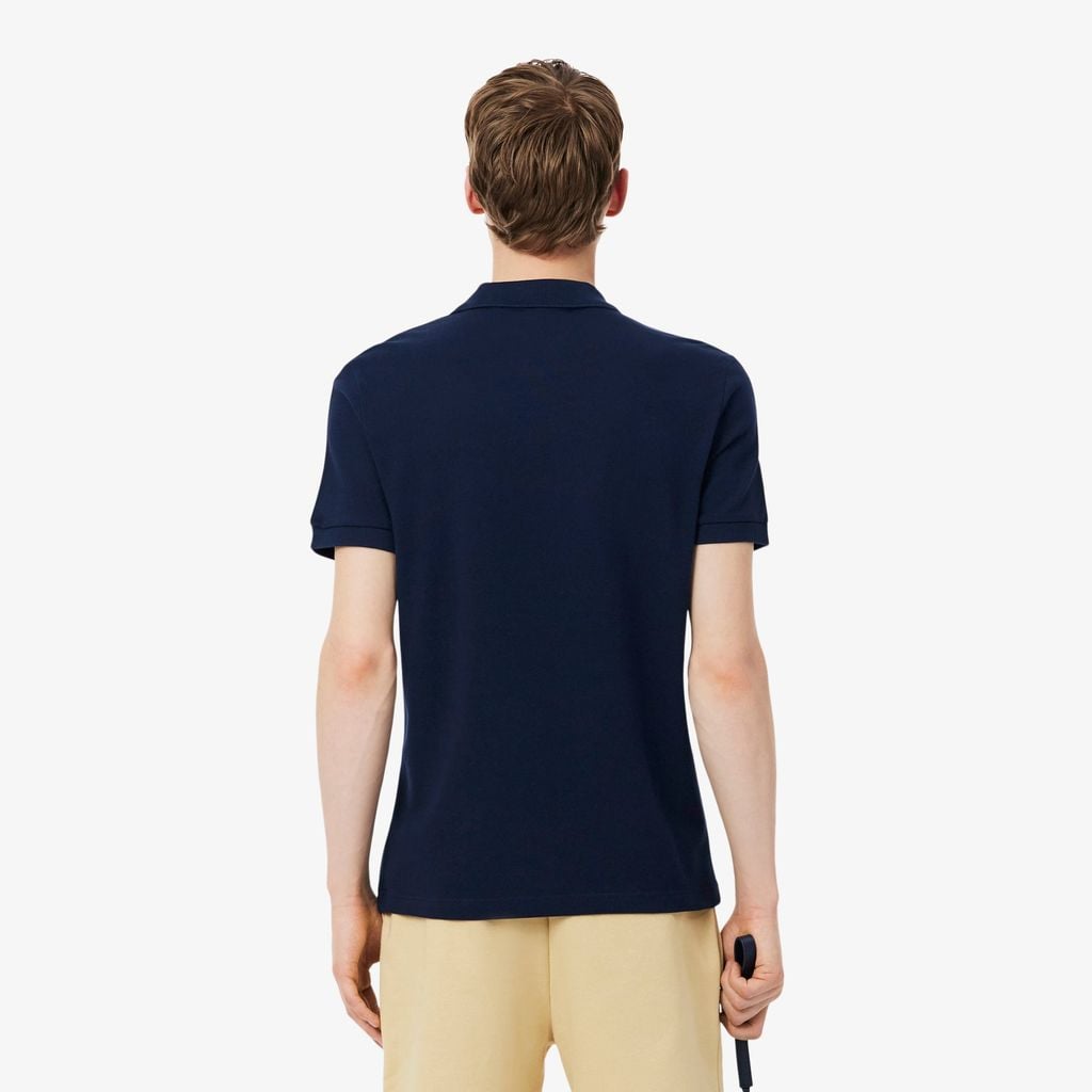 Áo Polo Lacoste Nam Dáng Suông Kẻ Sọc Có Logo
