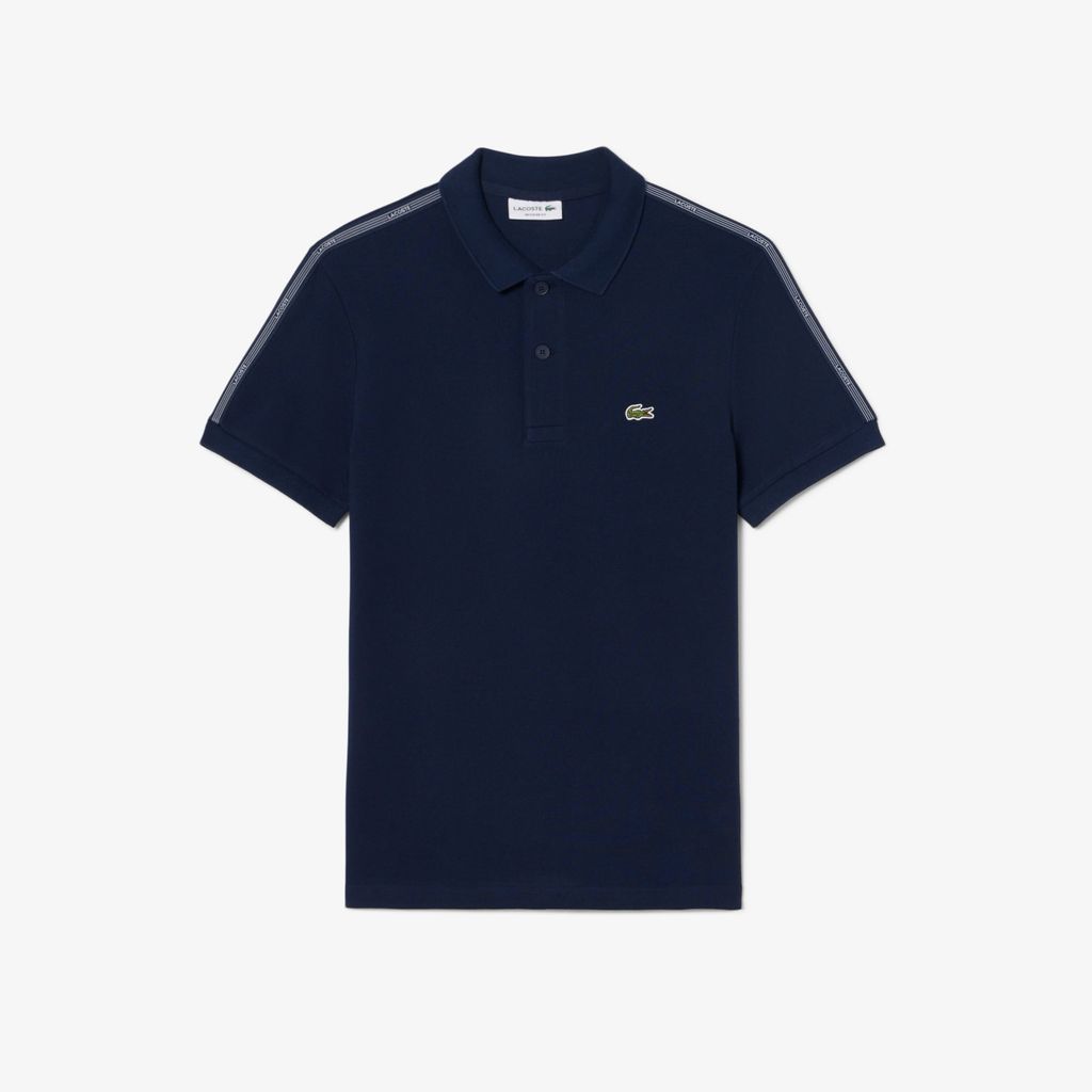 Áo Polo Lacoste Nam Dáng Suông Kẻ Sọc Có Logo
