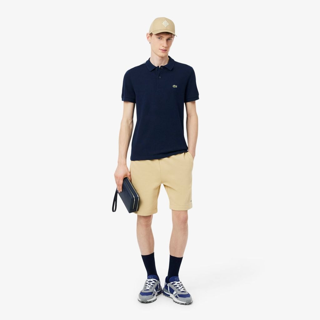 Áo Polo Lacoste Nam Dáng Suông Kẻ Sọc Có Logo