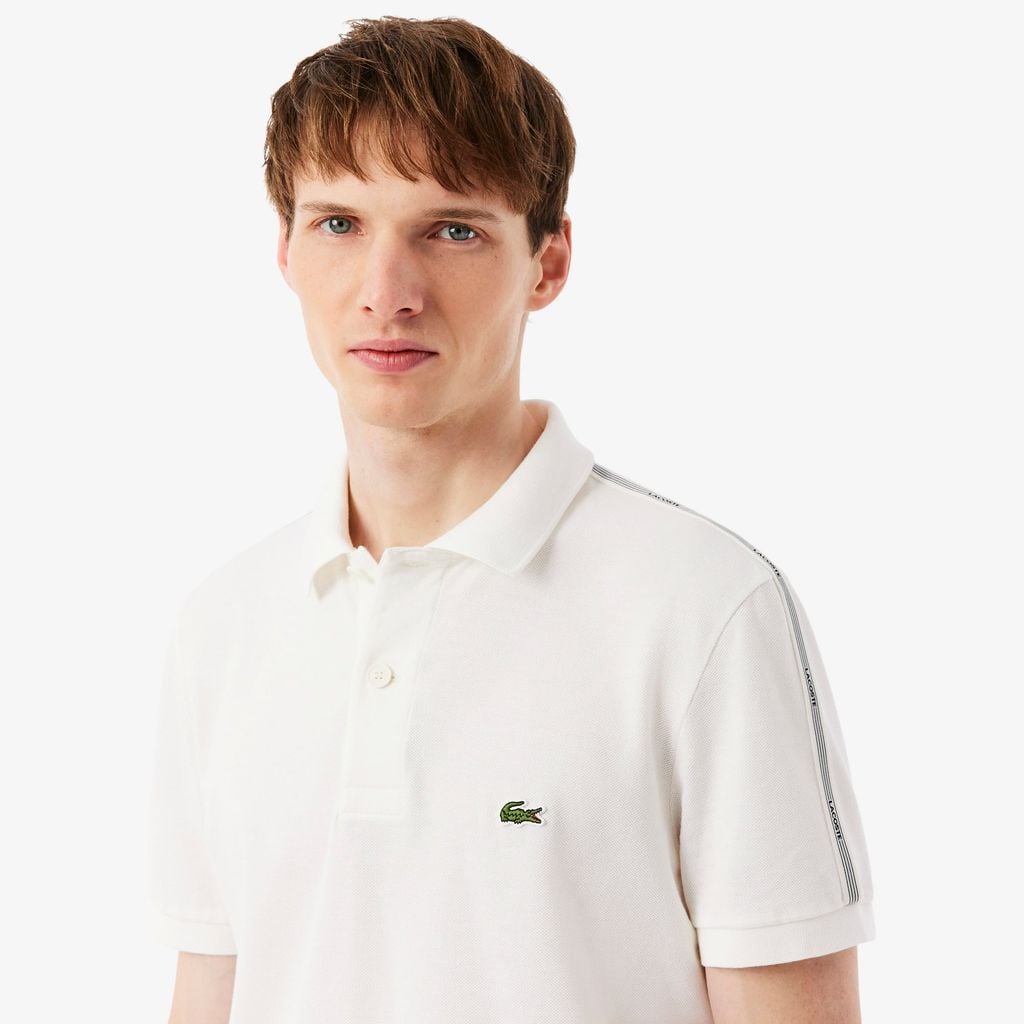 Áo Polo Lacoste Nam Dáng Suông Kẻ Sọc Có Logo