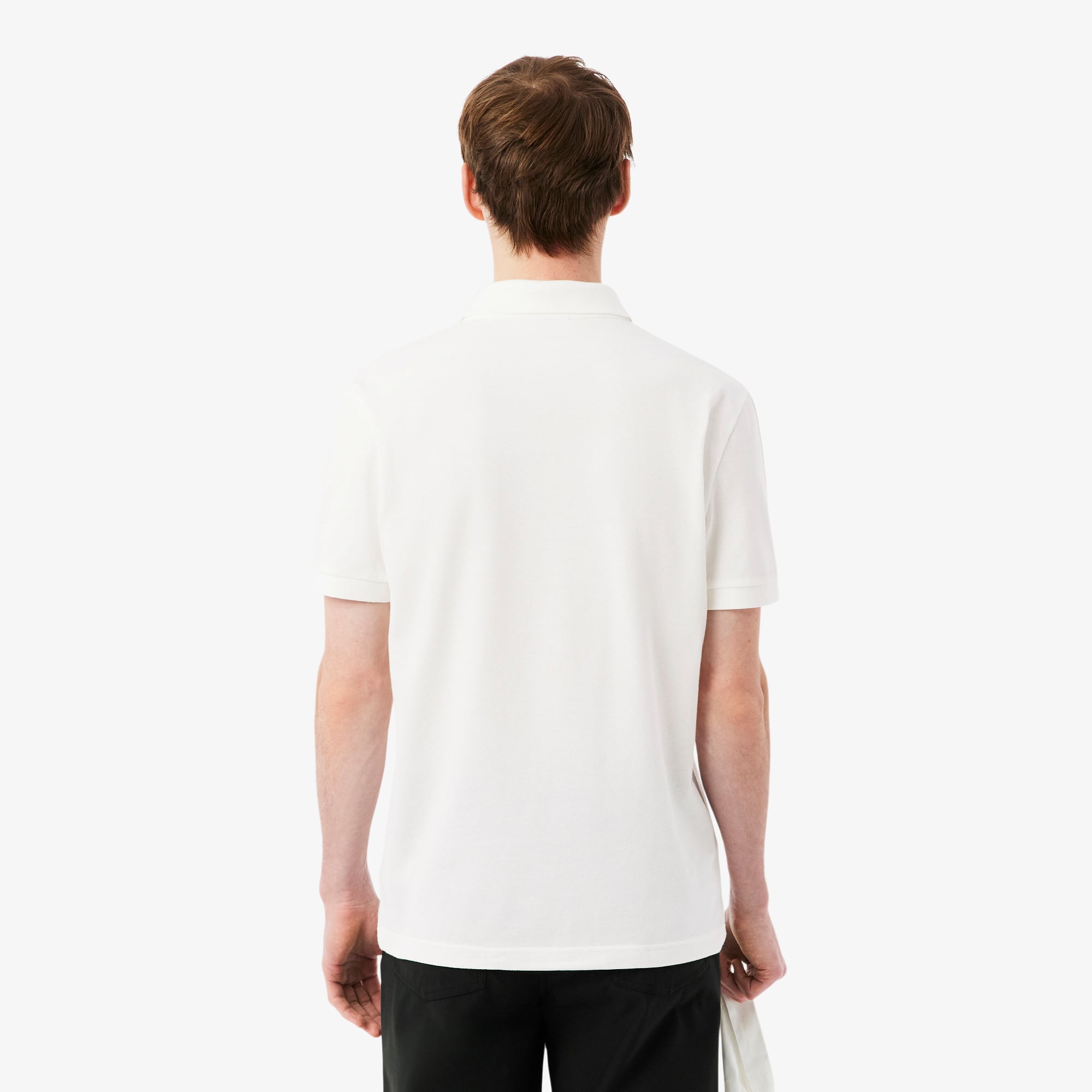 Áo Polo Lacoste Nam Dáng Suông Kẻ Sọc Có Logo