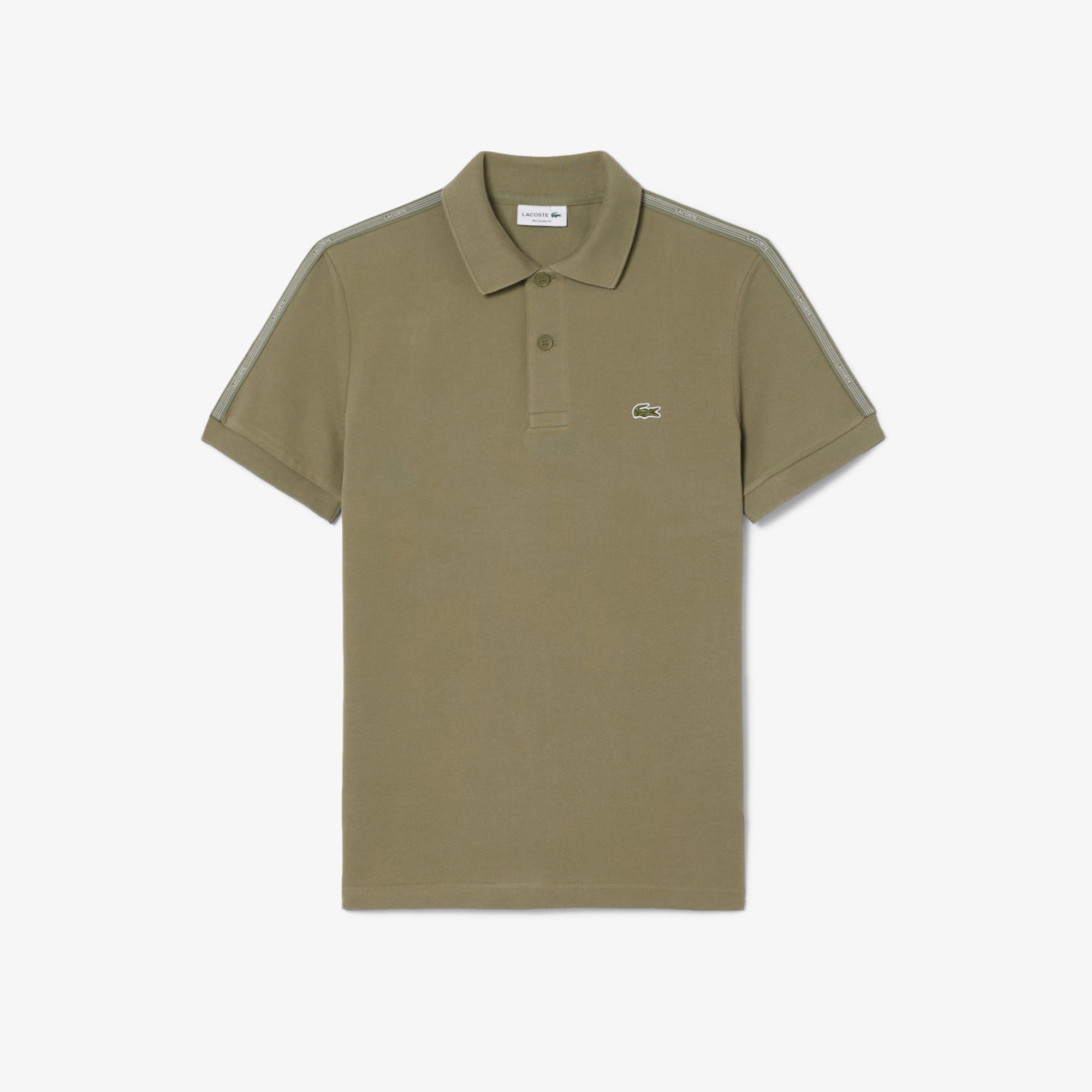 Áo Polo Lacoste Nam Dáng Suông Kẻ Sọc Có Logo