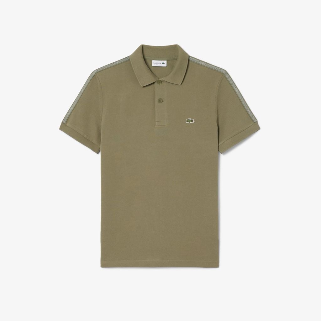 Áo Polo Lacoste Nam Dáng Suông Kẻ Sọc Có Logo
