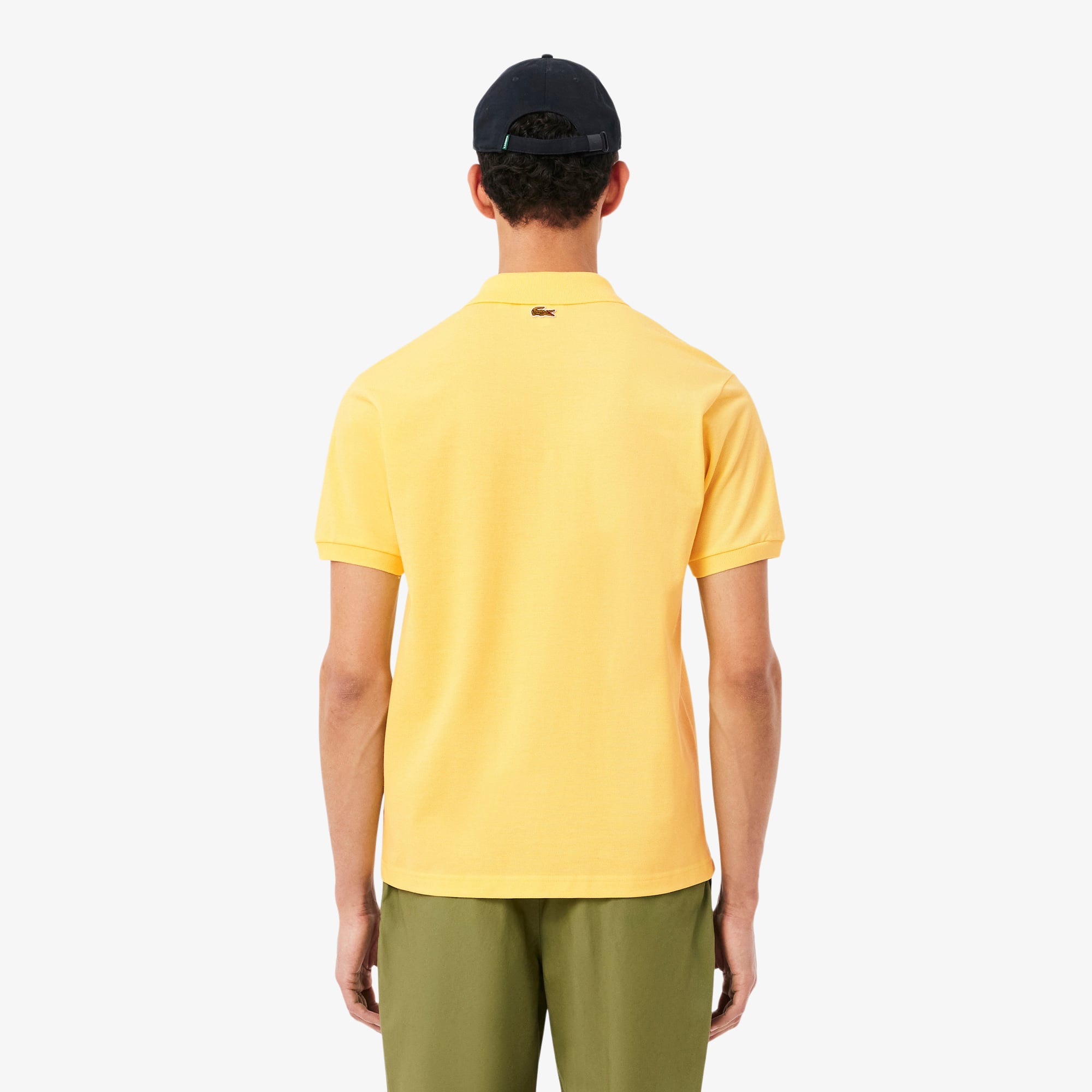 Áo Polo Lacoste Nam Dáng Cổ Điển Chất Liệu Petit Piqué In Họa Tiết