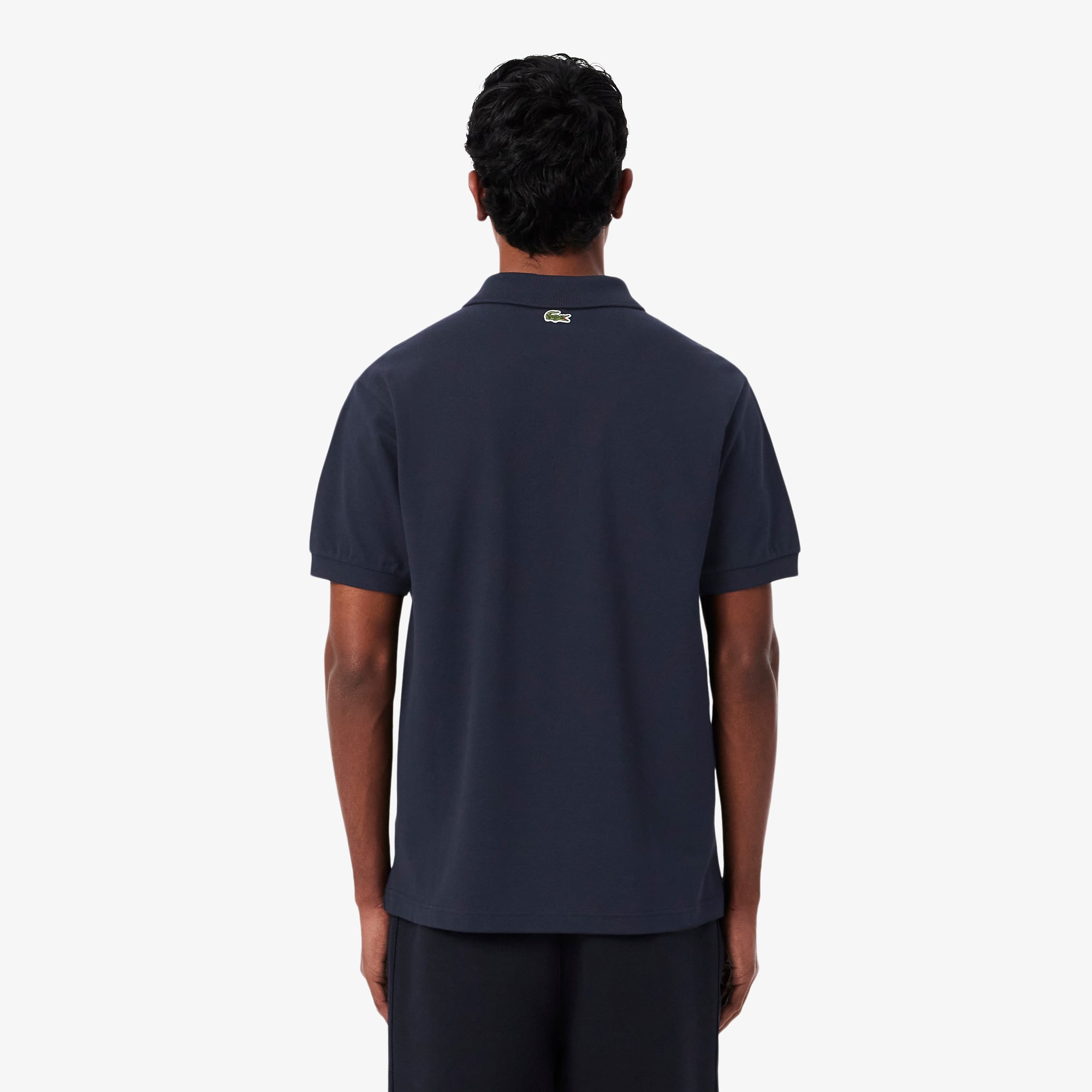 Áo Polo Lacoste Nam Dáng Cổ Điển Chất Liệu Petit Piqué In Họa Tiết