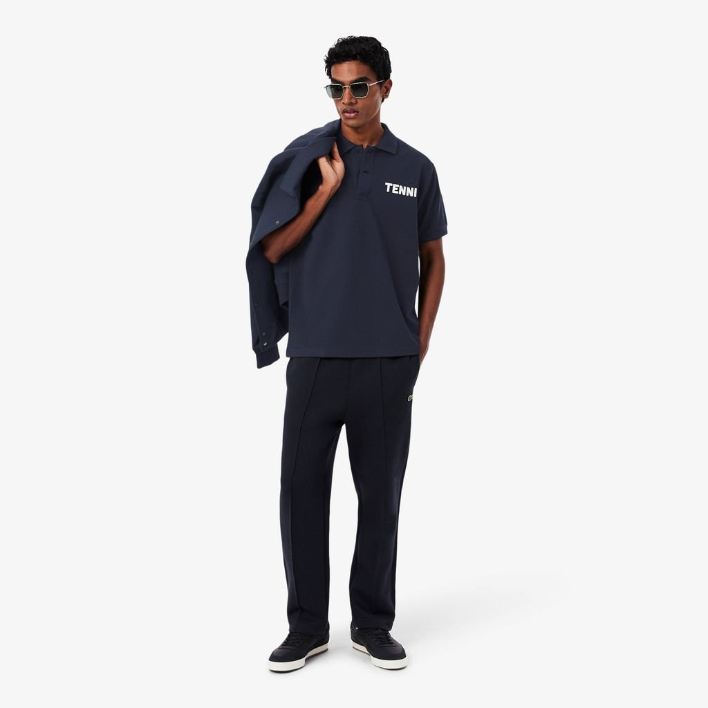 Áo Polo Lacoste Nam Dáng Cổ Điển Chất Liệu Petit Piqué In Họa Tiết