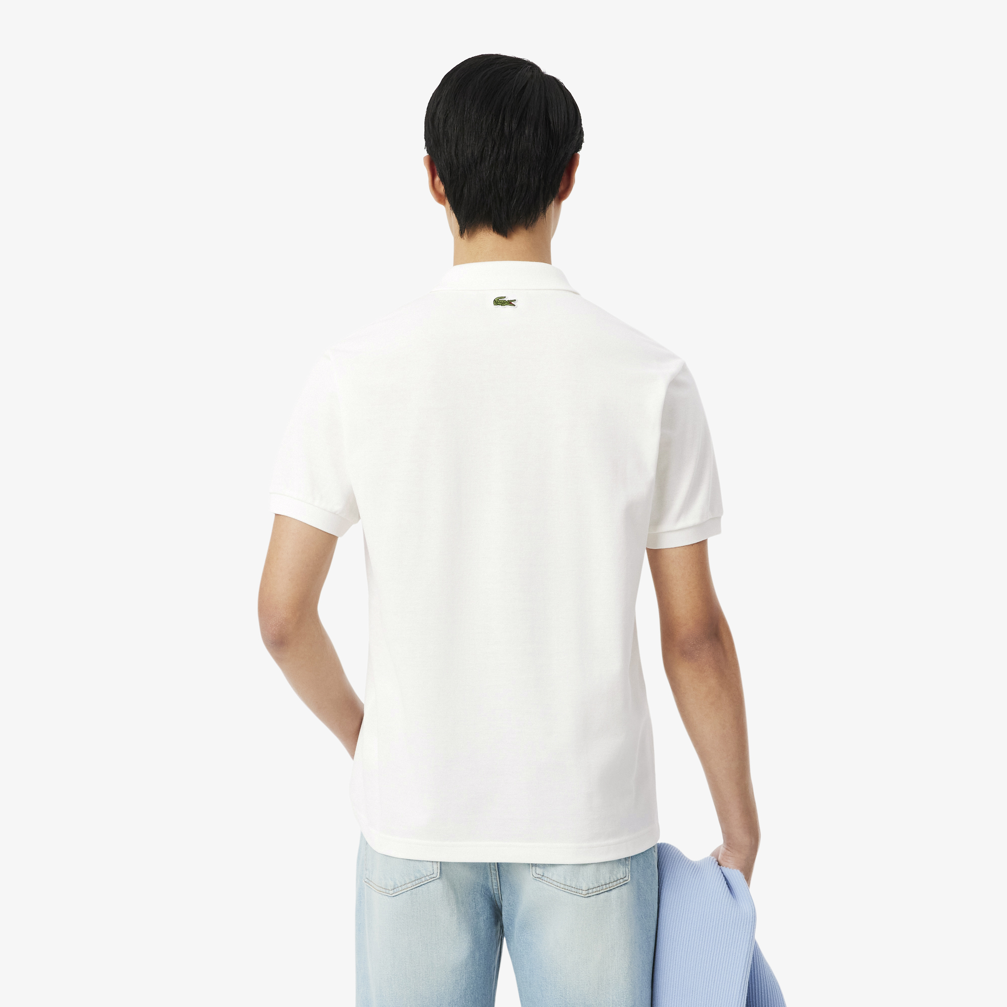 Áo Polo Lacoste Nam Dáng Cổ Điển Chất Liệu Petit Piqué In Họa Tiết
