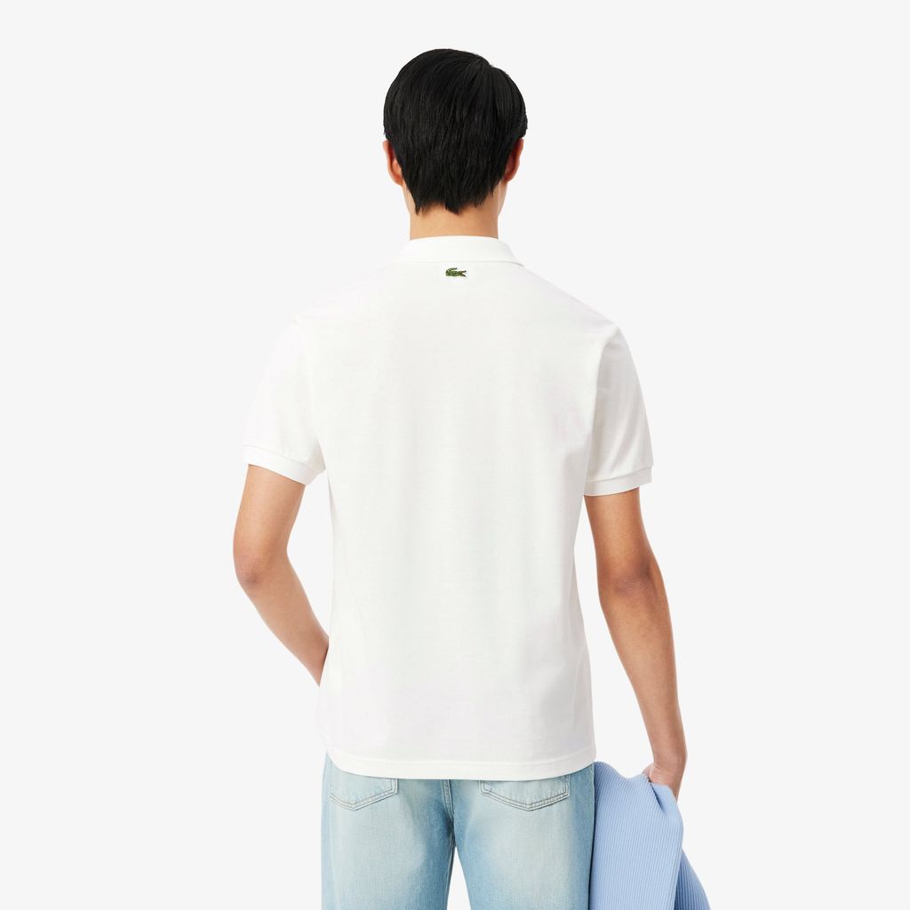 Áo Polo Lacoste Nam Dáng Cổ Điển Chất Liệu Petit Piqué In Họa Tiết