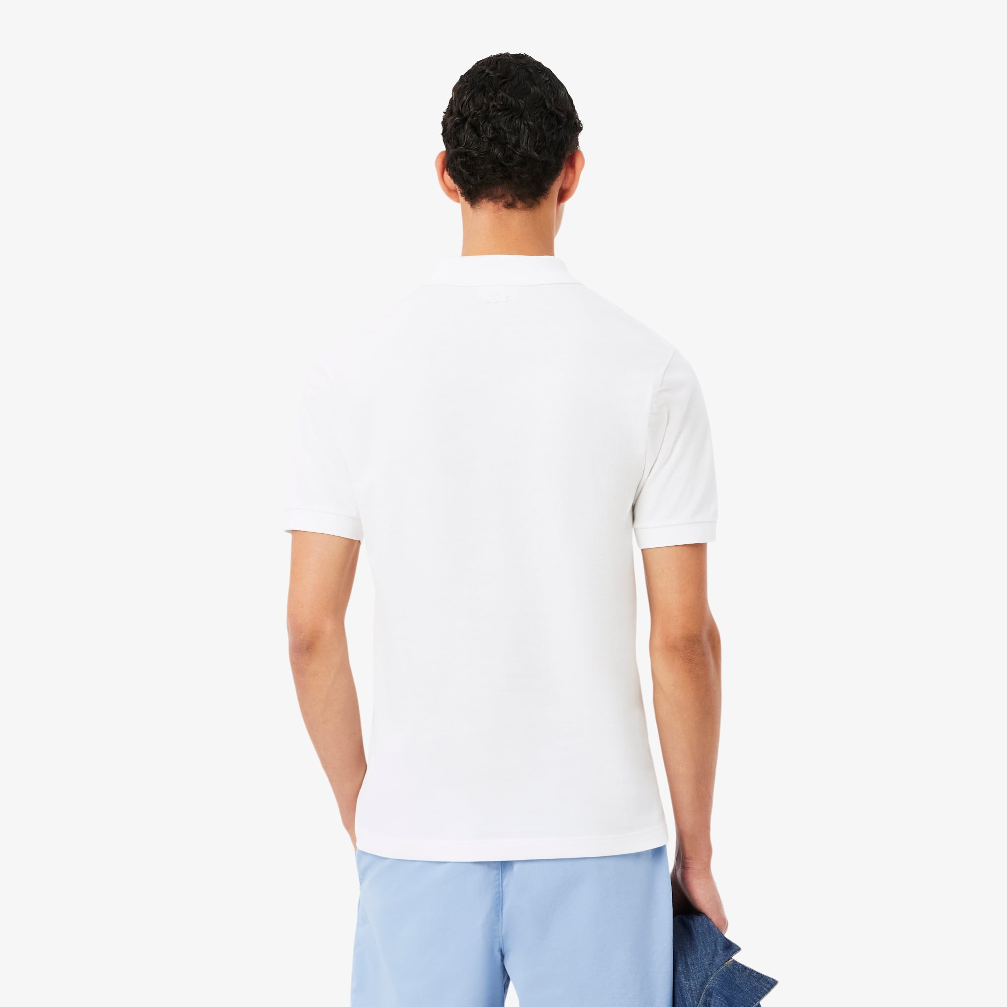 Áo Polo Lacoste Nam Dáng Cổ Điển Chất Liệu Petit Piqué Họa Tiết Thêu