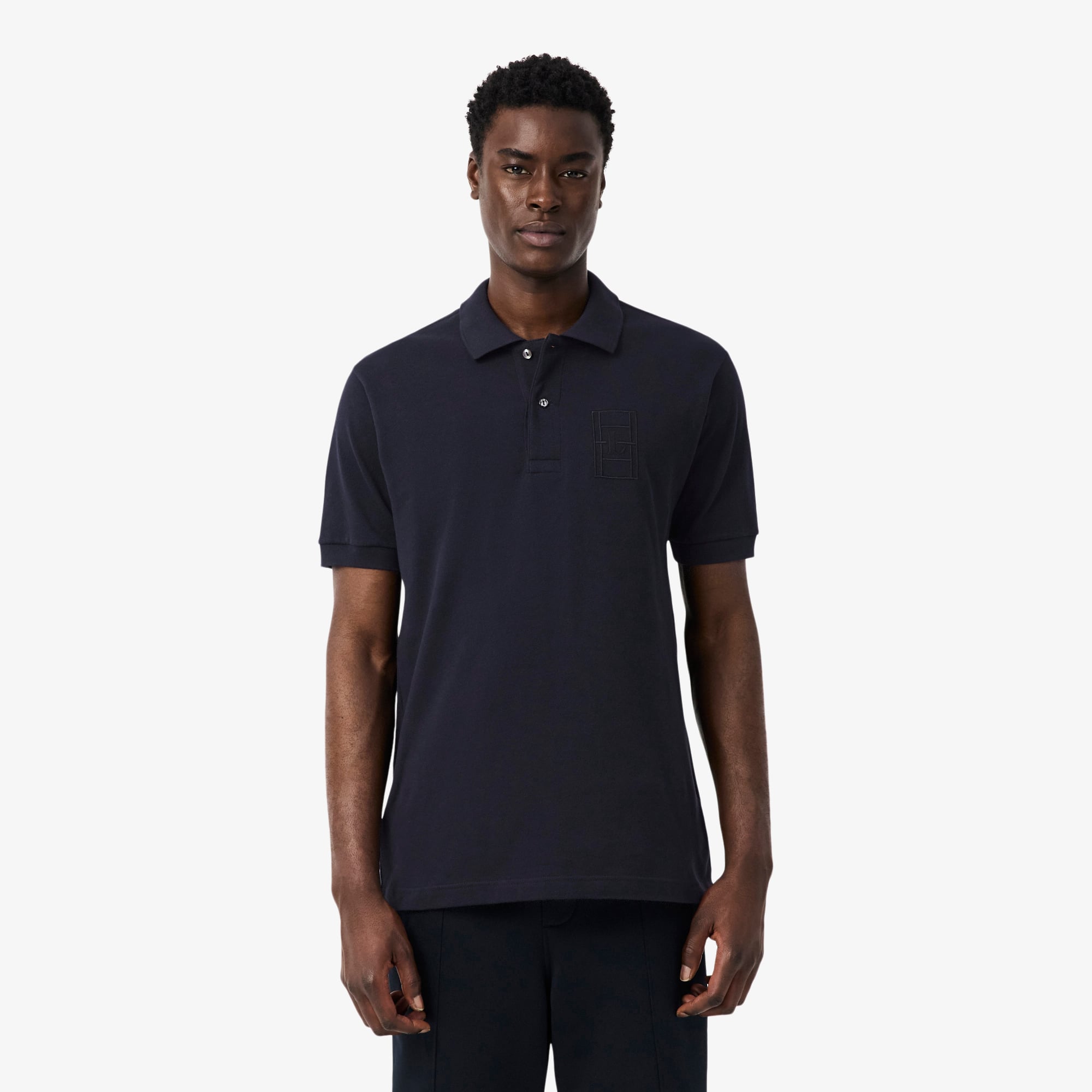 Áo Polo Lacoste Nam Dáng Cổ Điển Chất Liệu Petit Piqué Họa Tiết Thêu