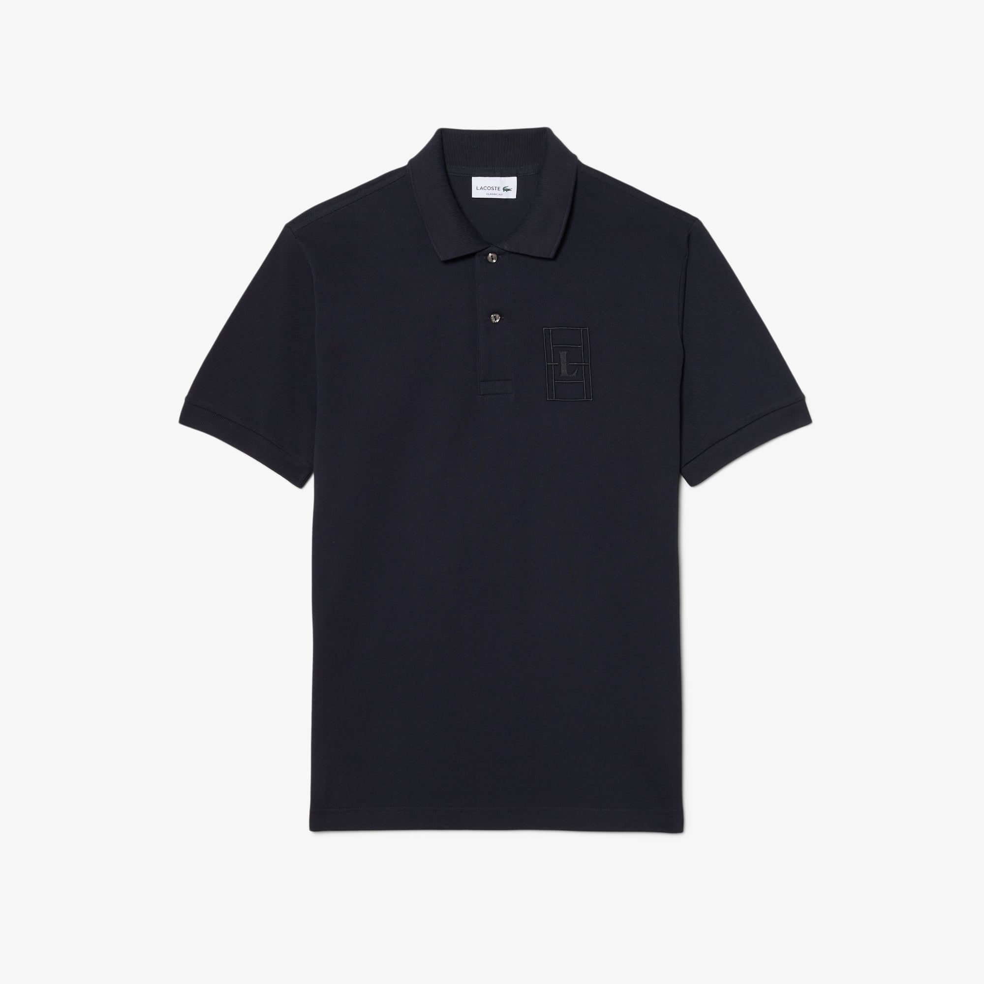 Áo Polo Lacoste Nam Dáng Cổ Điển Chất Liệu Petit Piqué Họa Tiết Thêu