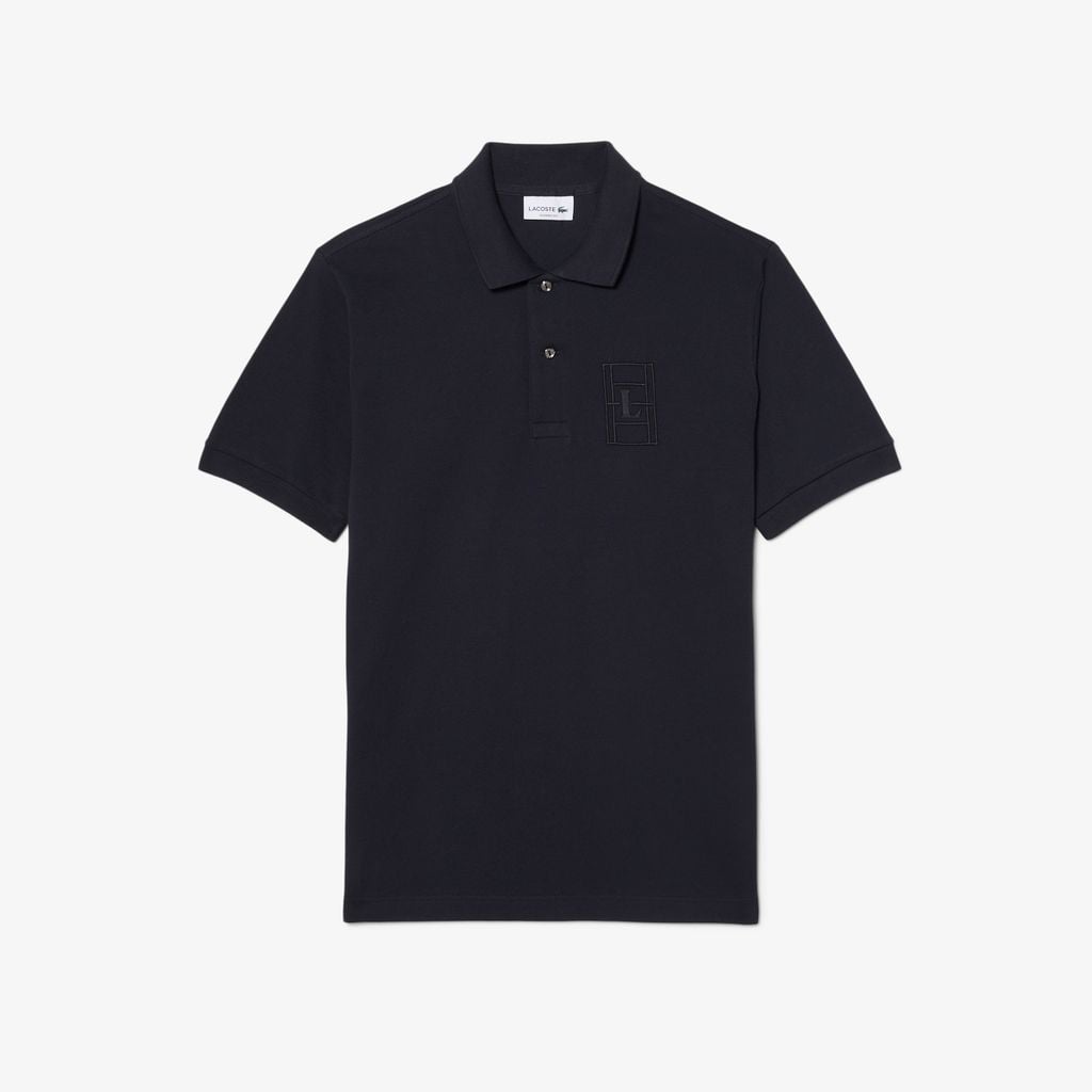 Áo Polo Lacoste Nam Dáng Cổ Điển Chất Liệu Petit Piqué Họa Tiết Thêu