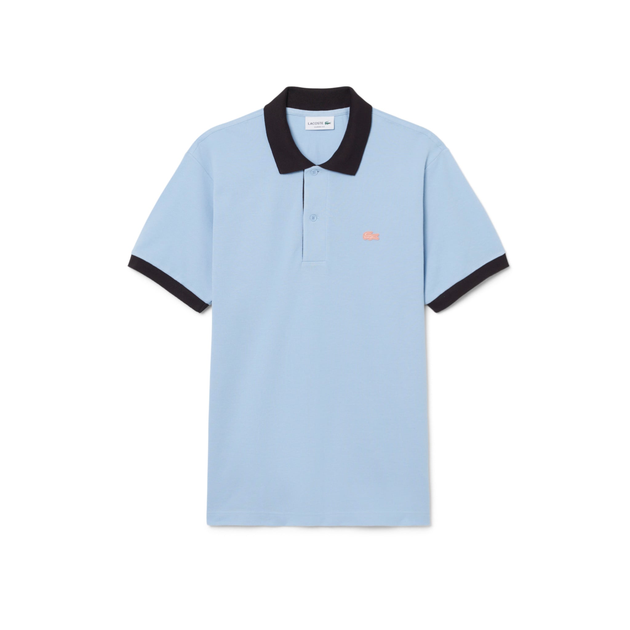 Áo Polo Lacoste Nam Dáng Cổ Điển Bo Gân Tương Phản