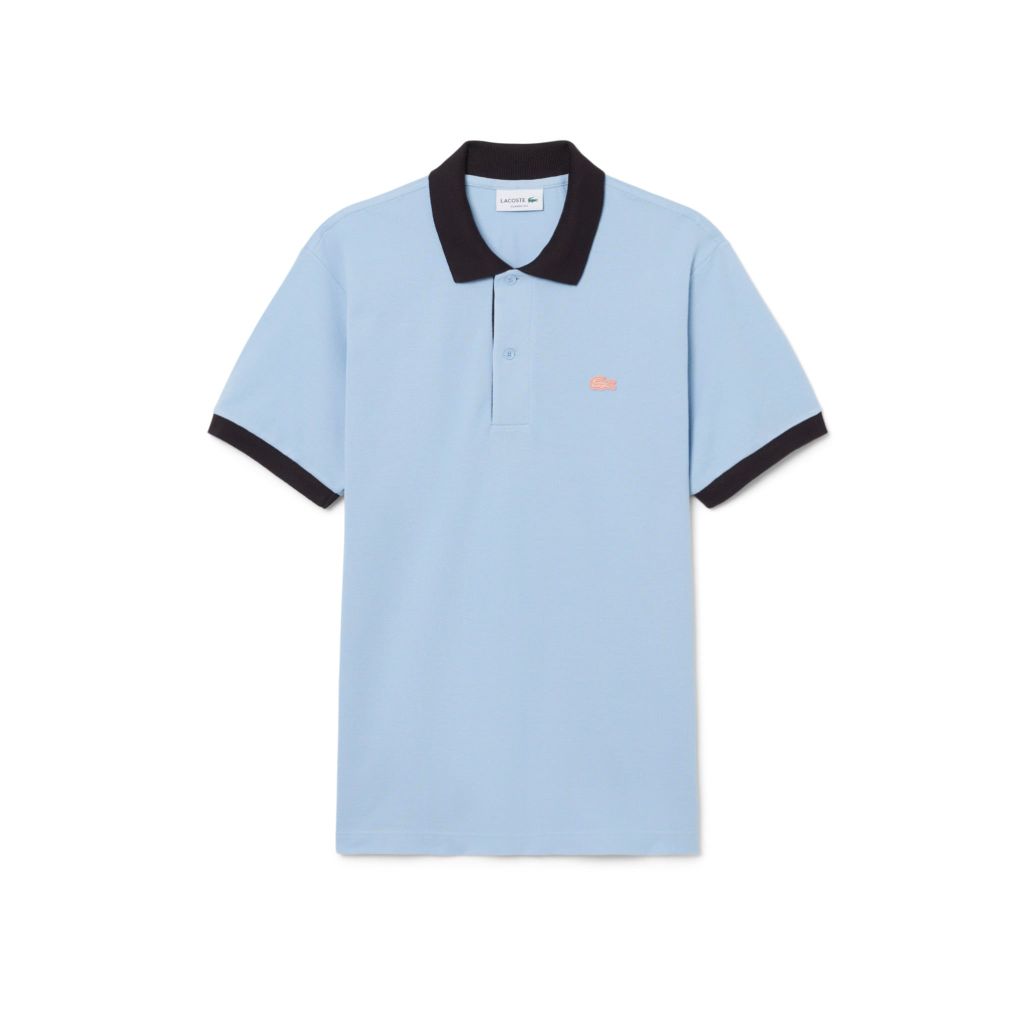 Áo Polo Lacoste Nam Dáng Cổ Điển Bo Gân Tương Phản
