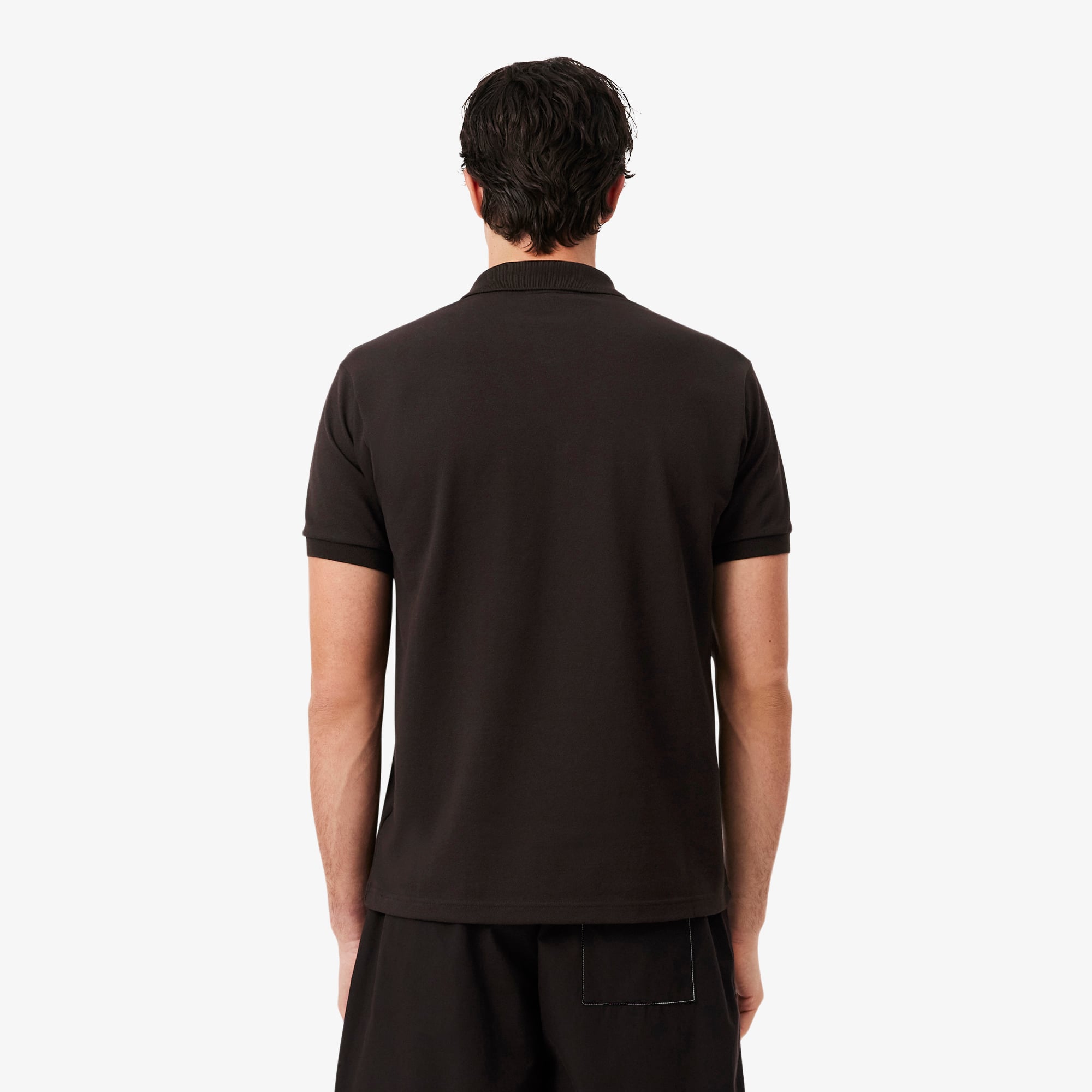 Áo Polo Lacoste Nam Dáng Cổ Điển Họa Tiết In Logo