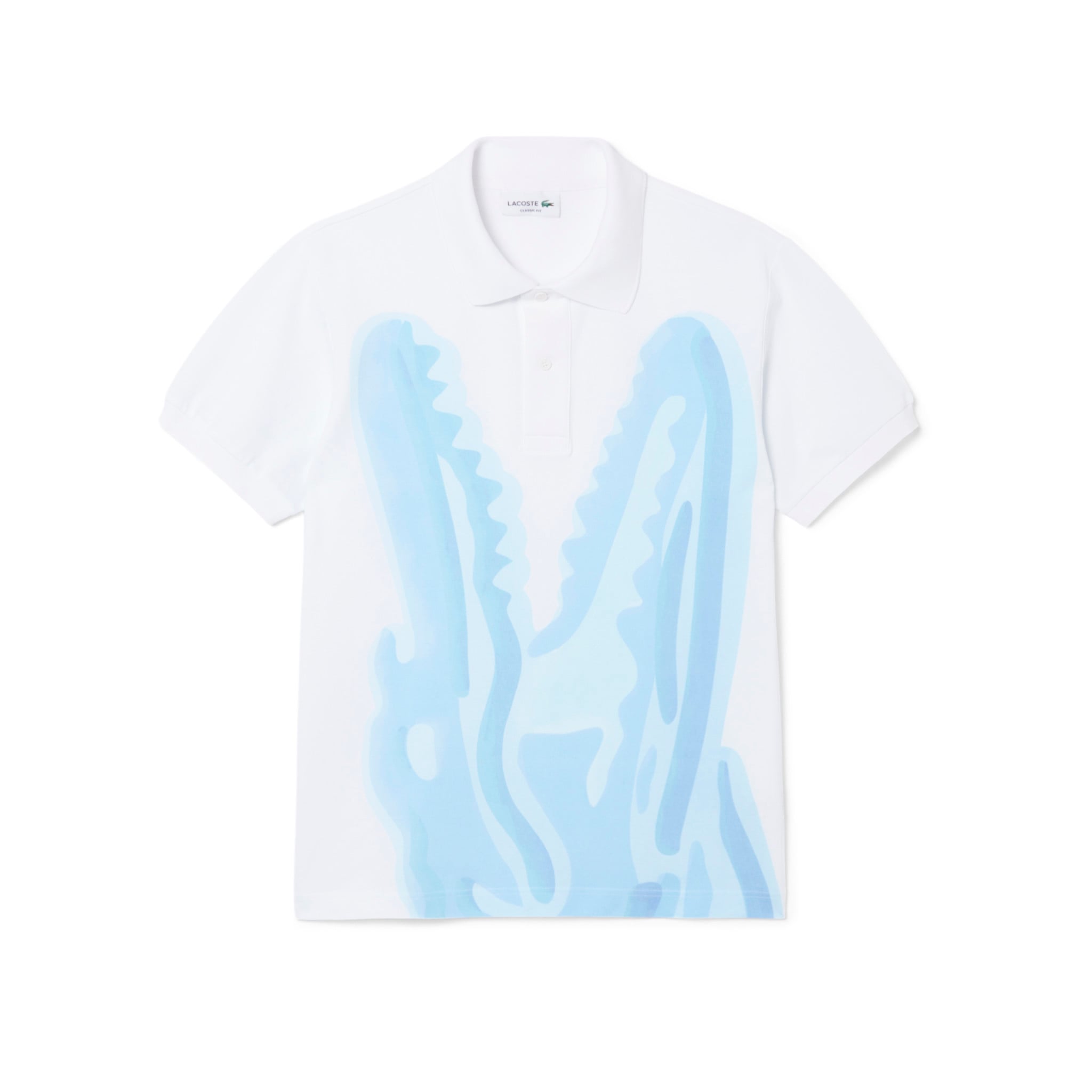 Áo Polo Lacoste Nam Dáng Cổ Điển Chất Liệu Piqué In Hình