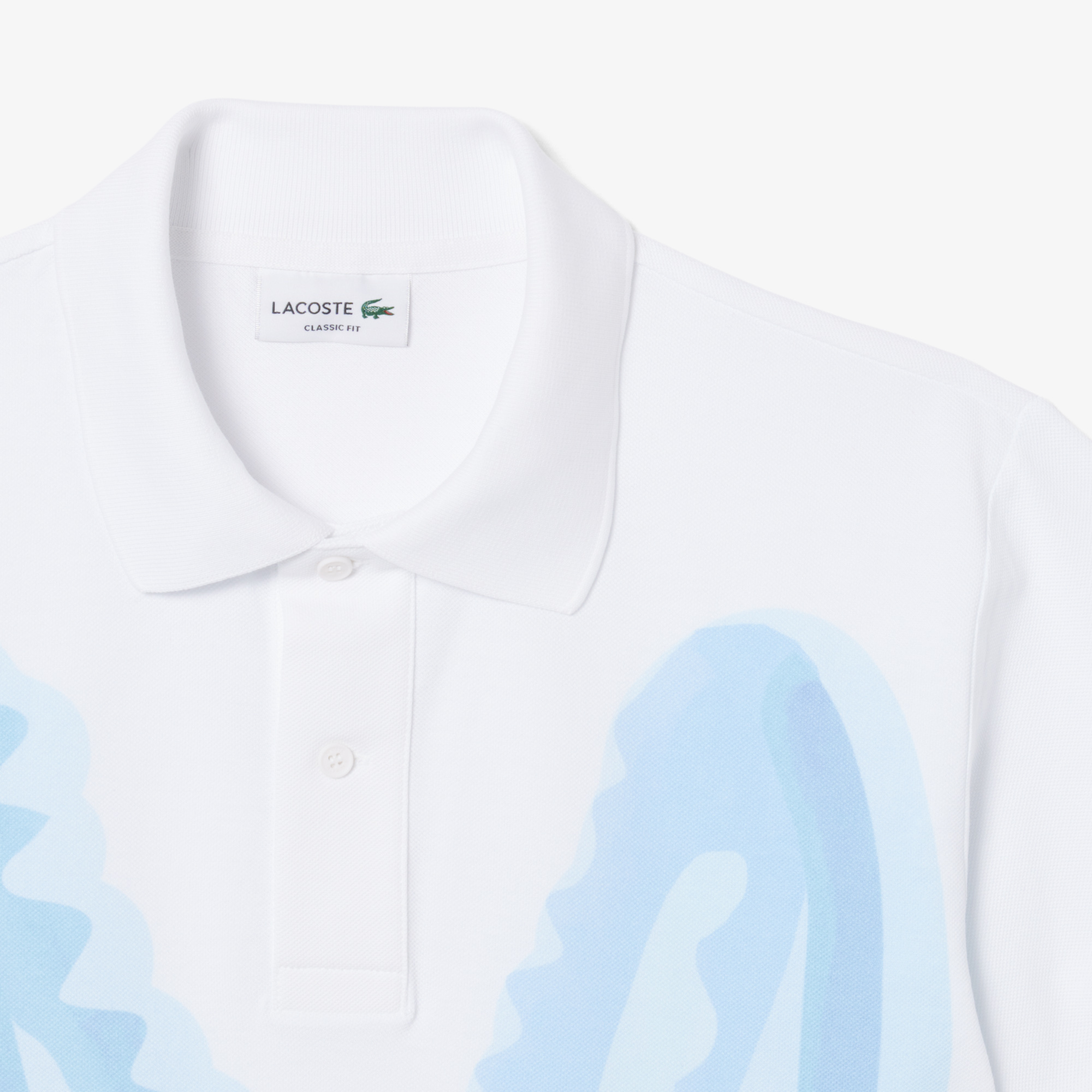 Áo Polo Lacoste Nam Dáng Cổ Điển Chất Liệu Piqué In Hình