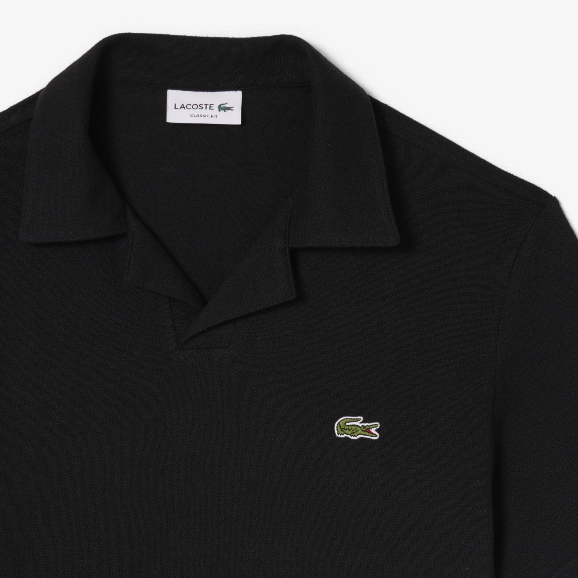 Áo Polo Lacoste Nam Dáng Cổ Điển Chất Liệu Cotton-Linen