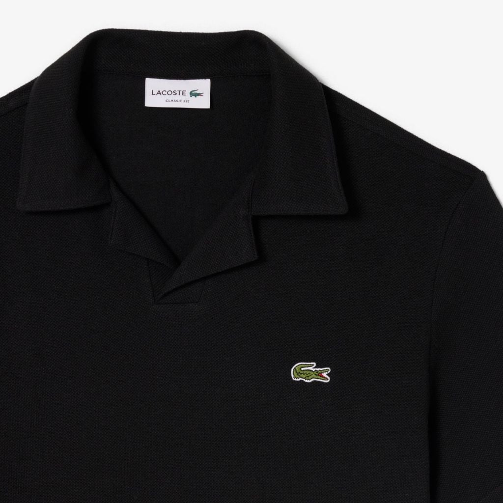 Áo Polo Lacoste Nam Dáng Cổ Điển Chất Liệu Cotton-Linen