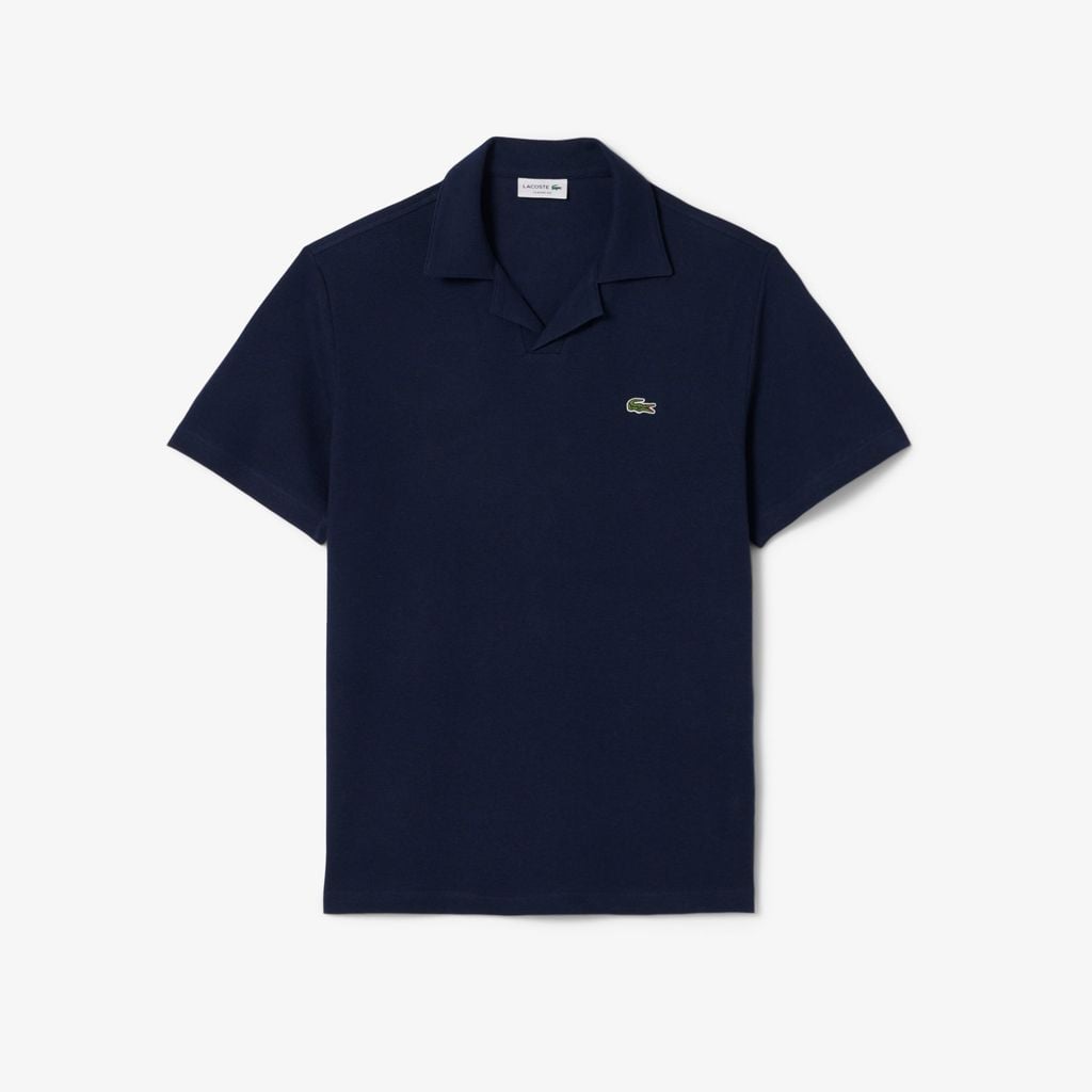 Áo Polo Lacoste Nam Dáng Cổ Điển Chất Liệu Cotton-Linen