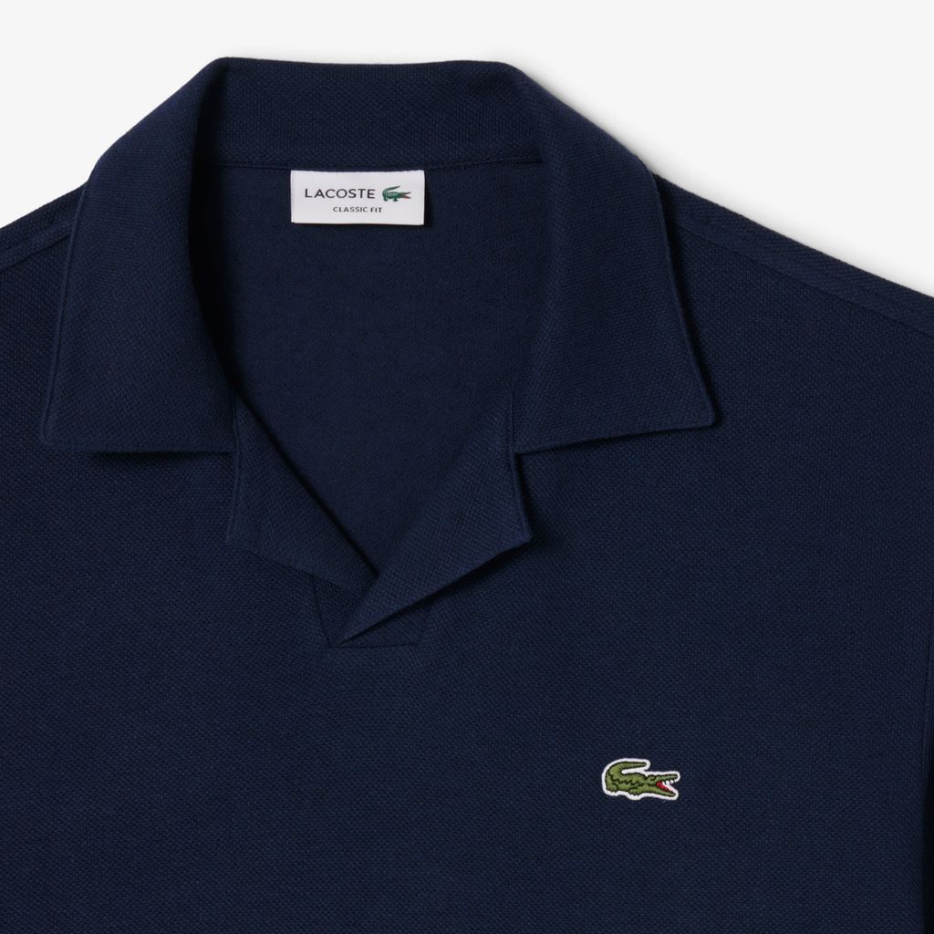 Áo Polo Lacoste Nam Dáng Cổ Điển Chất Liệu Cotton-Linen